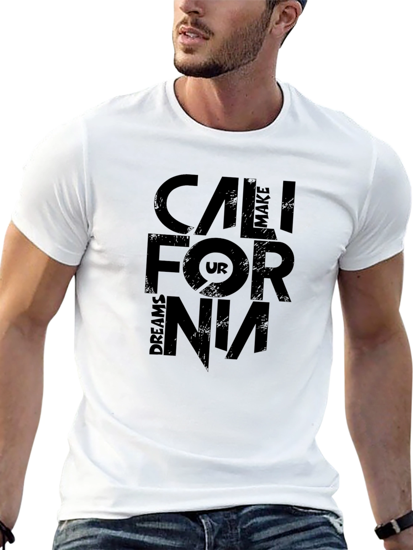 California Dreams Black Graphic T-Shirt