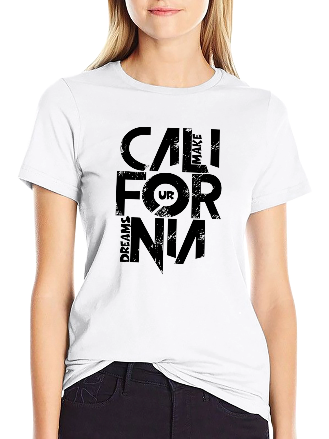 California Dreams Black Graphic T-Shirt