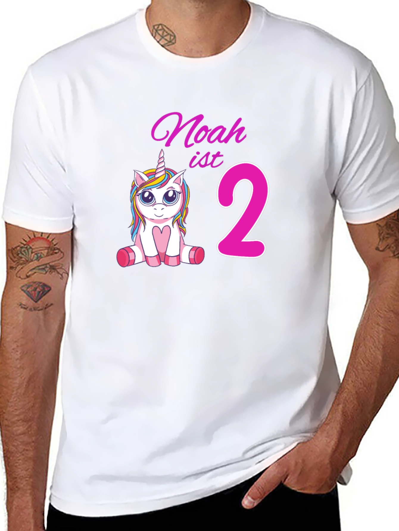 Noahs 2nd Birthday Unicorn Tee