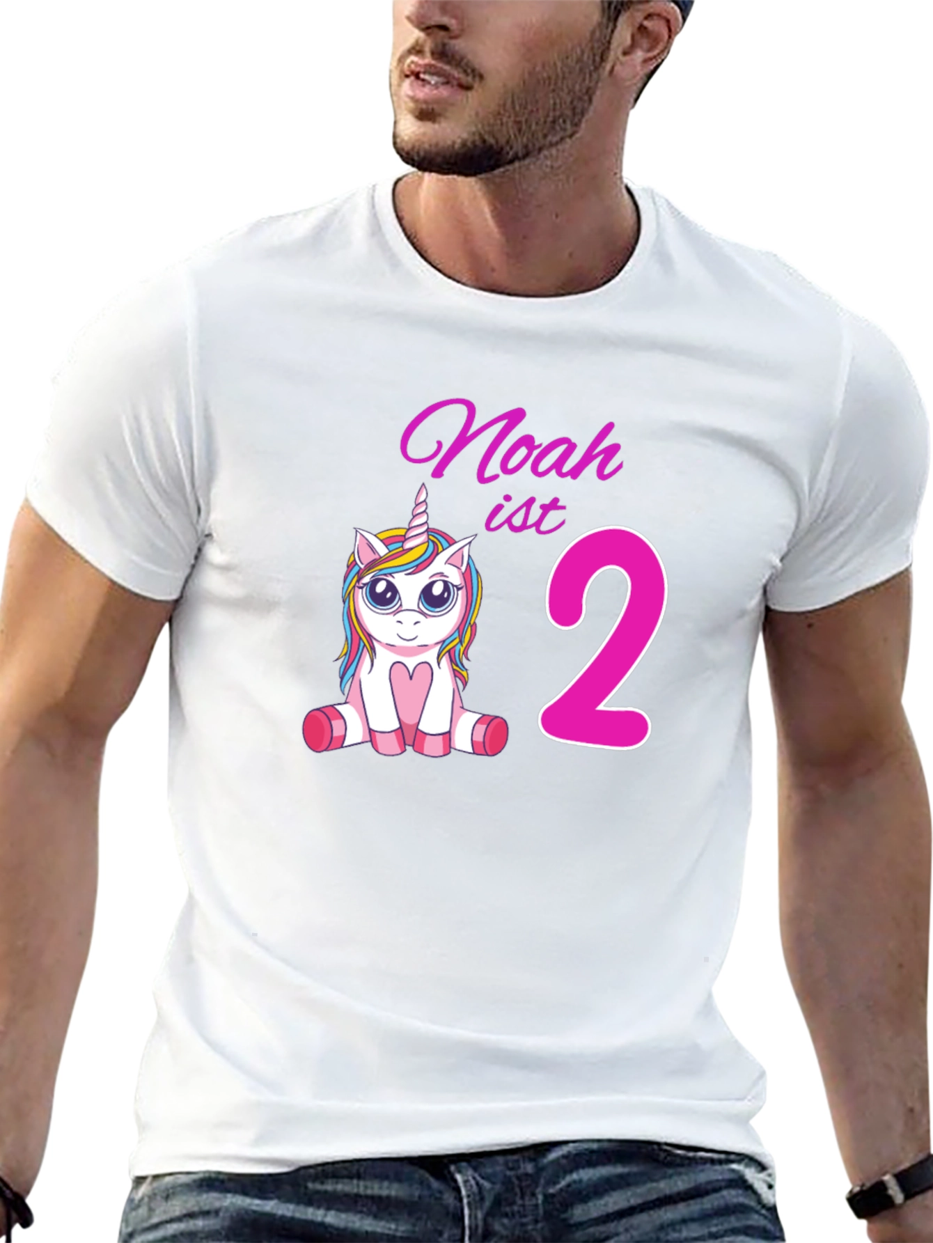 Noahs 2nd Birthday Unicorn Tee