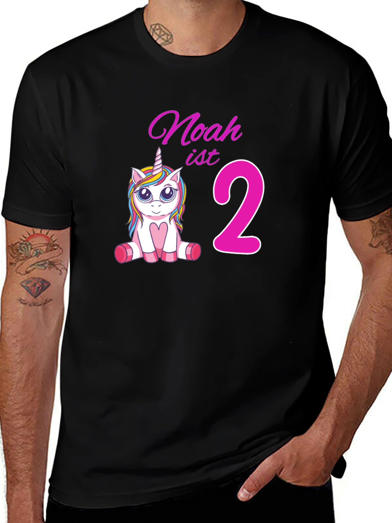 Noahs 2nd Birthday Unicorn Tee