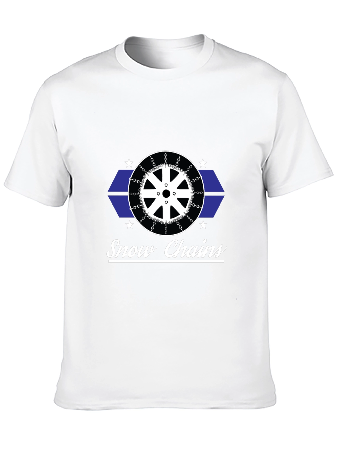 Snow Chains Graphic Black T-Shirt