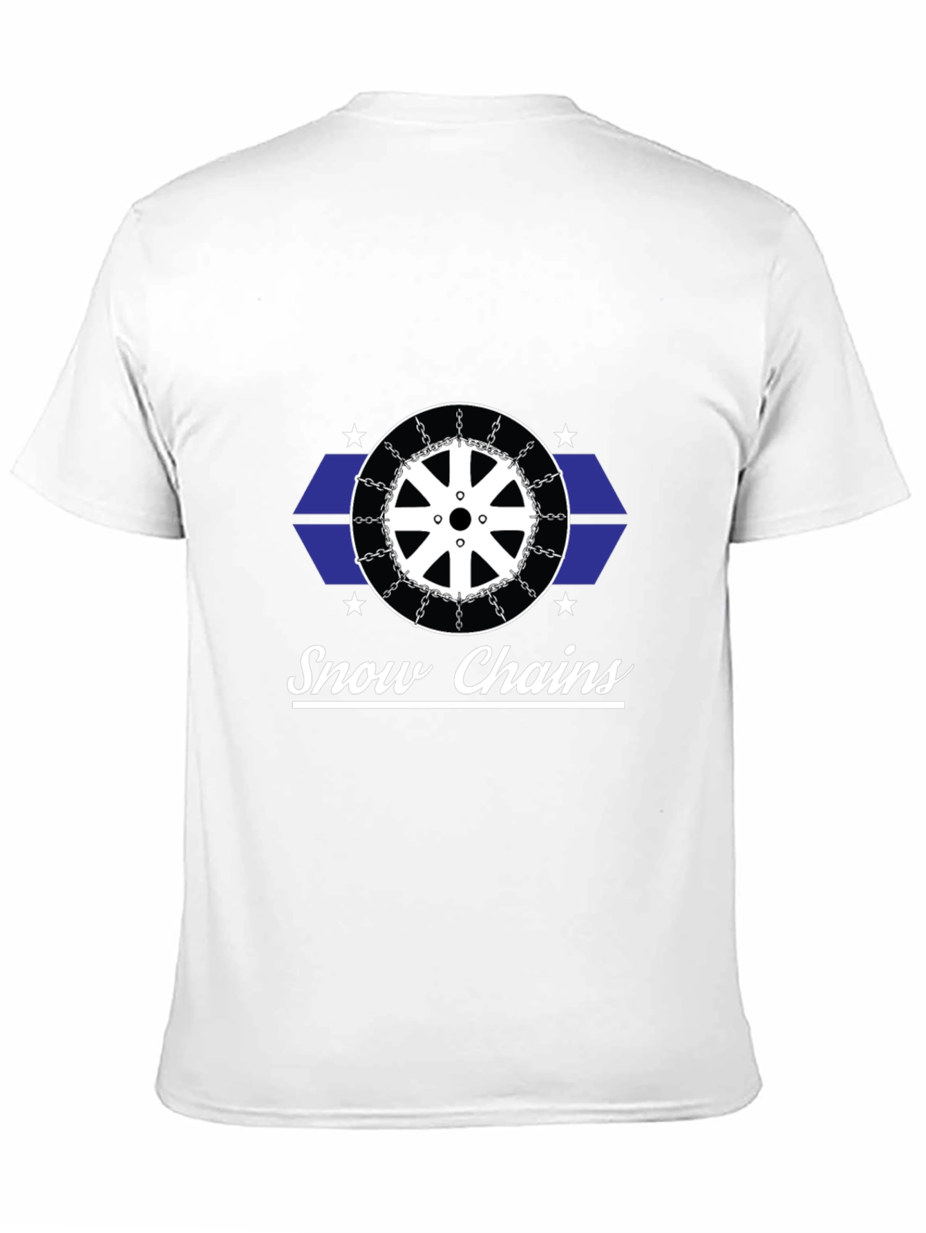Snow Chains Graphic Black T-Shirt