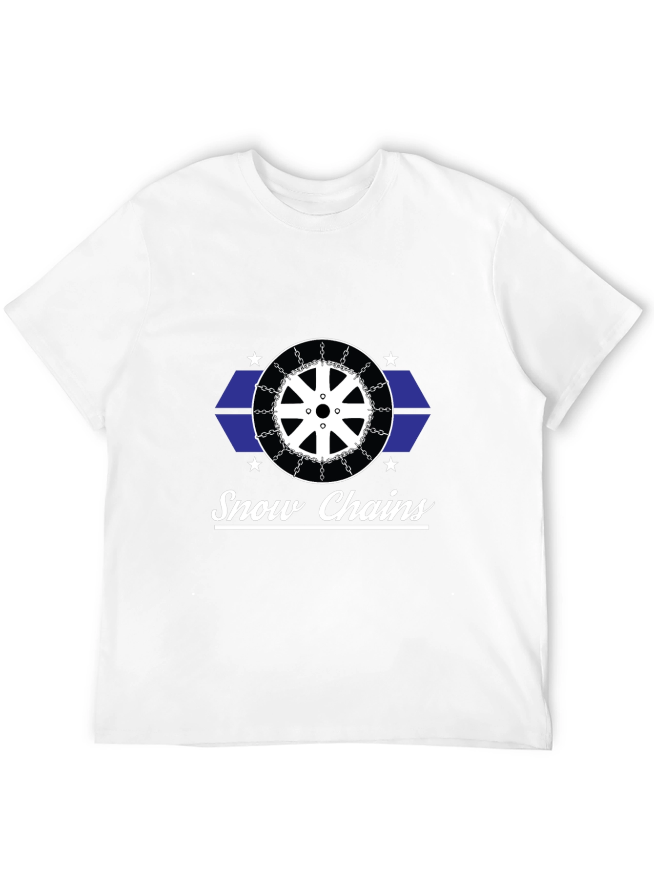 Snow Chains Graphic Black T-Shirt