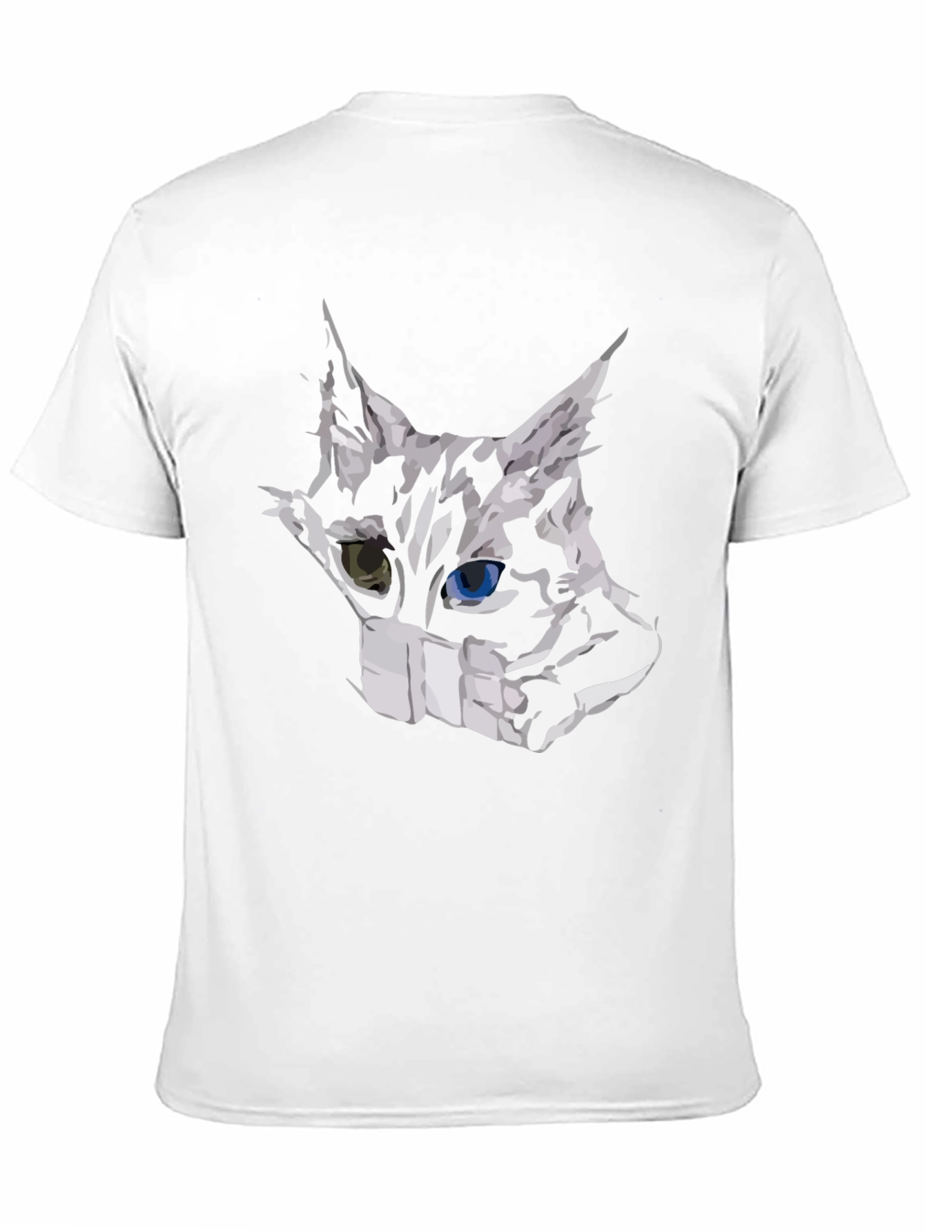 Masked Cat Graphic Tee - Unisex Black T-Shirt