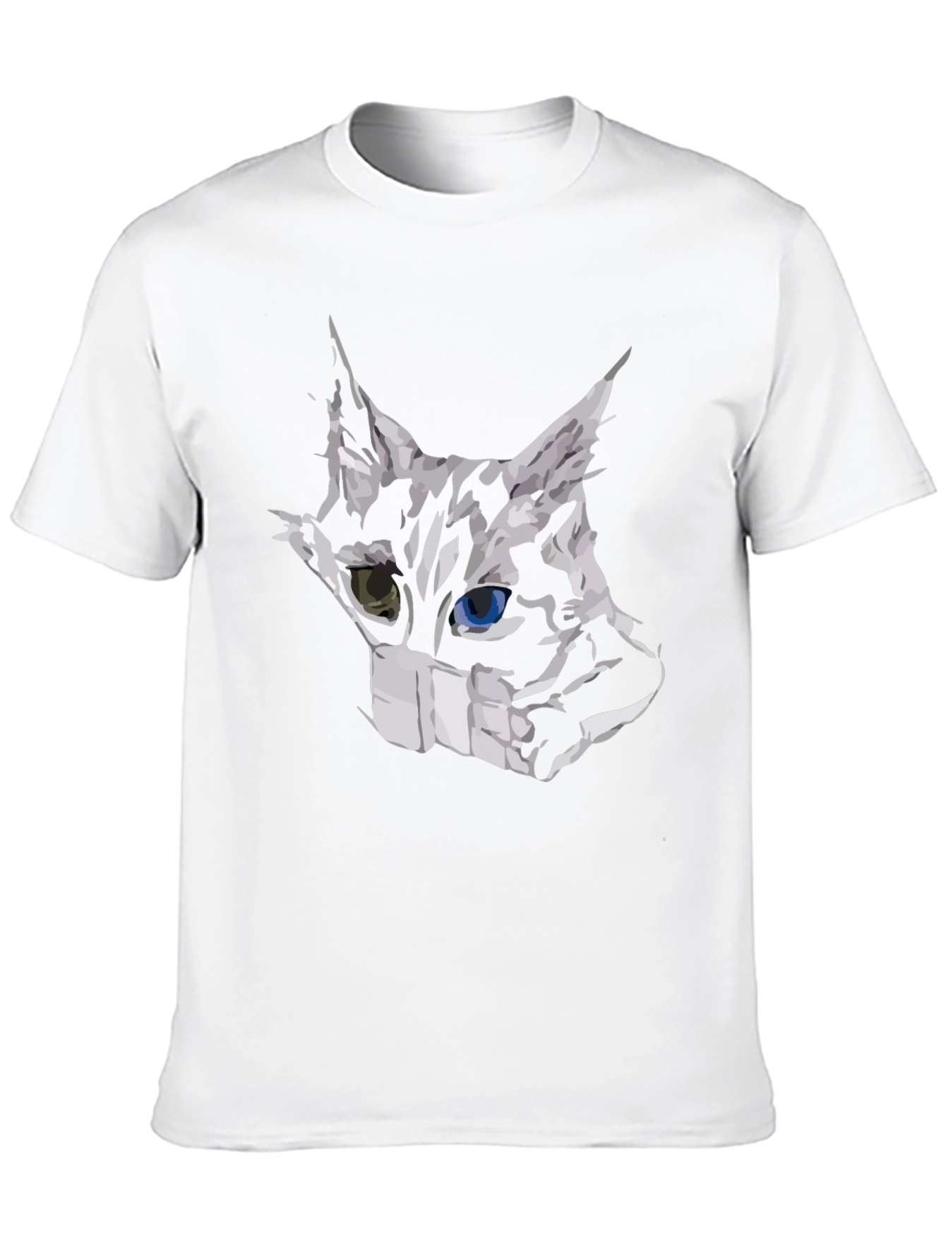 Masked Cat Graphic Tee - Unisex Black T-Shirt