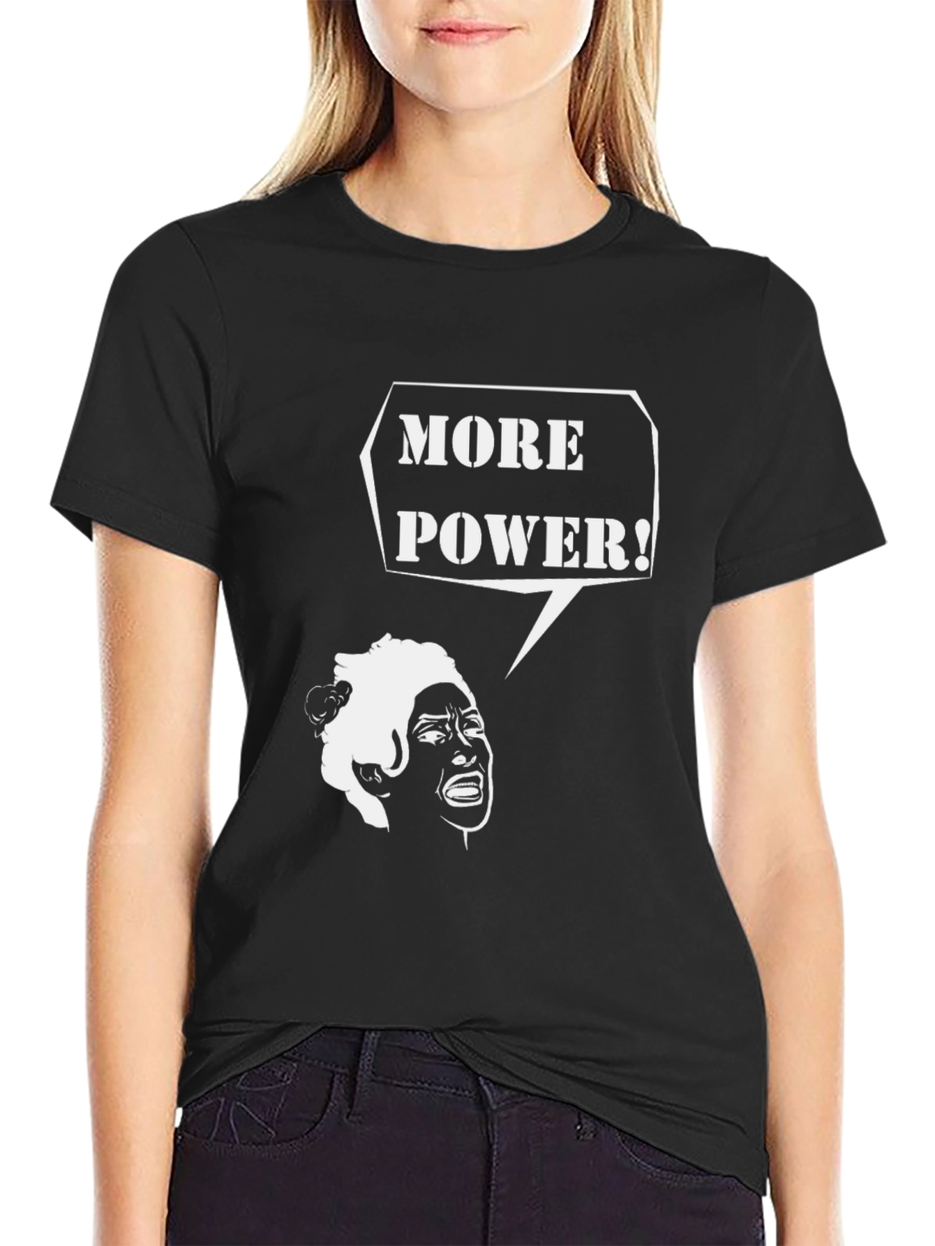 More Power T-Shirt - Black Graphic Tee