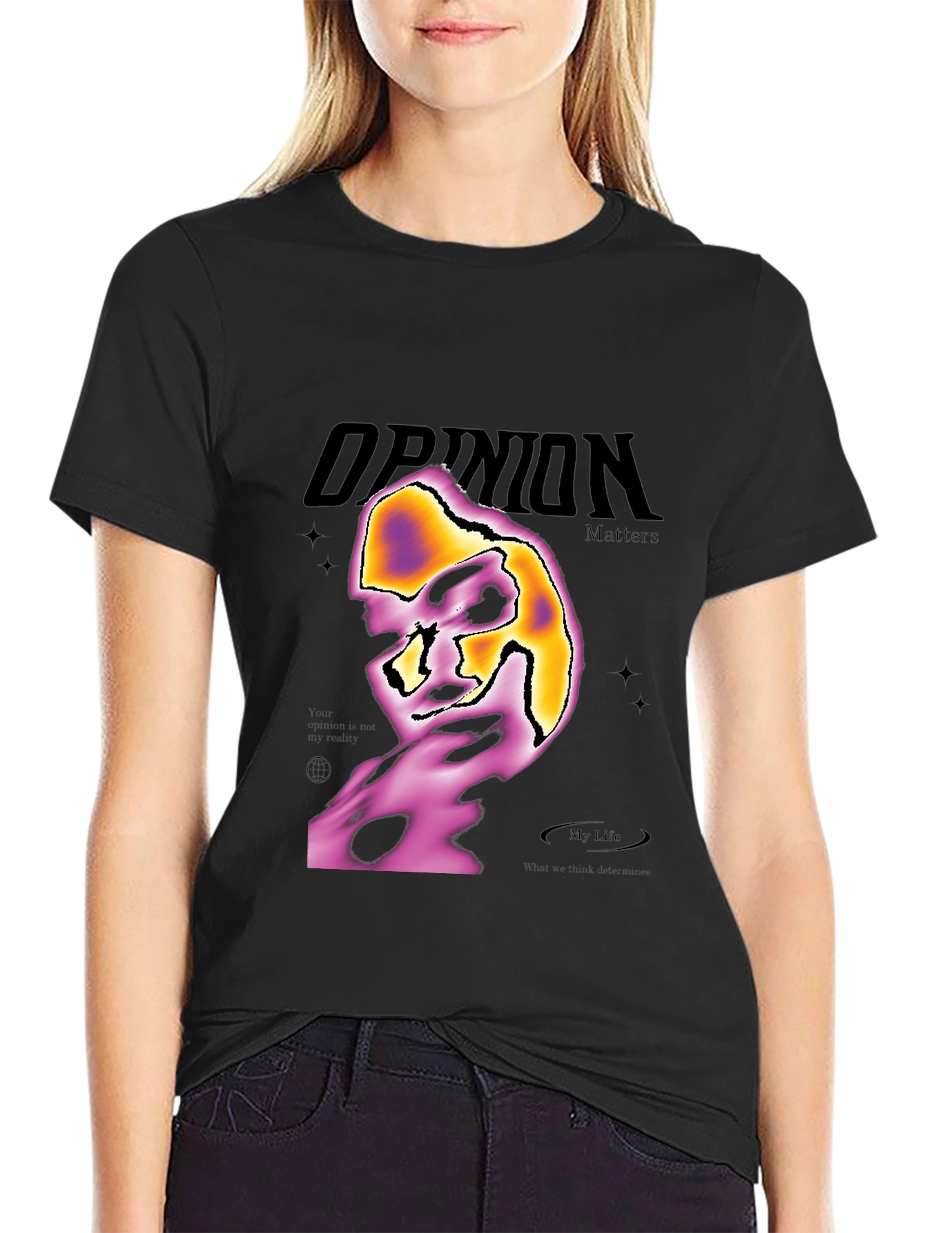 Opinion Matters Graphic Print T-Shirt