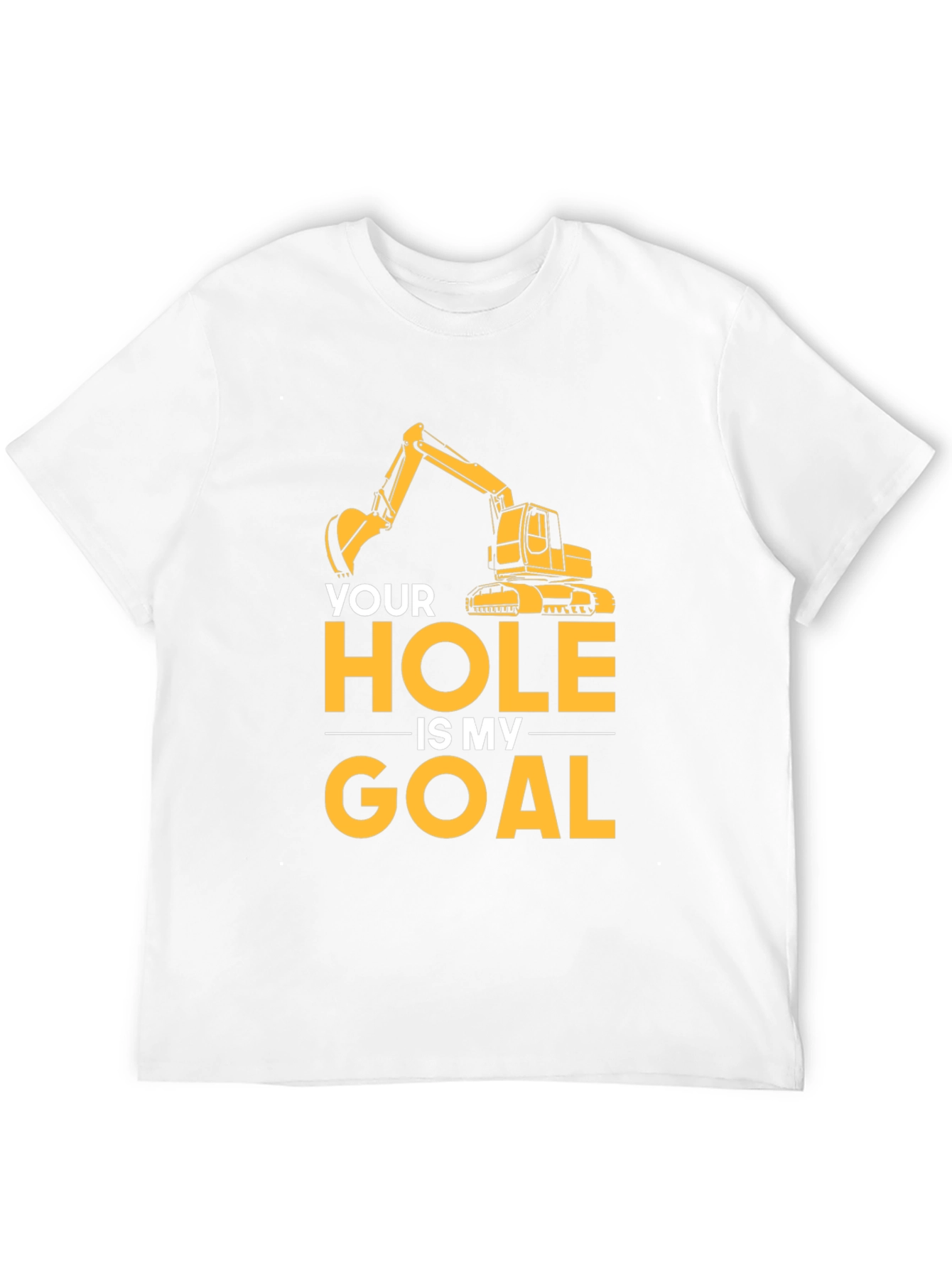 Your Hole Is My Goal Mens Black T-Shirt