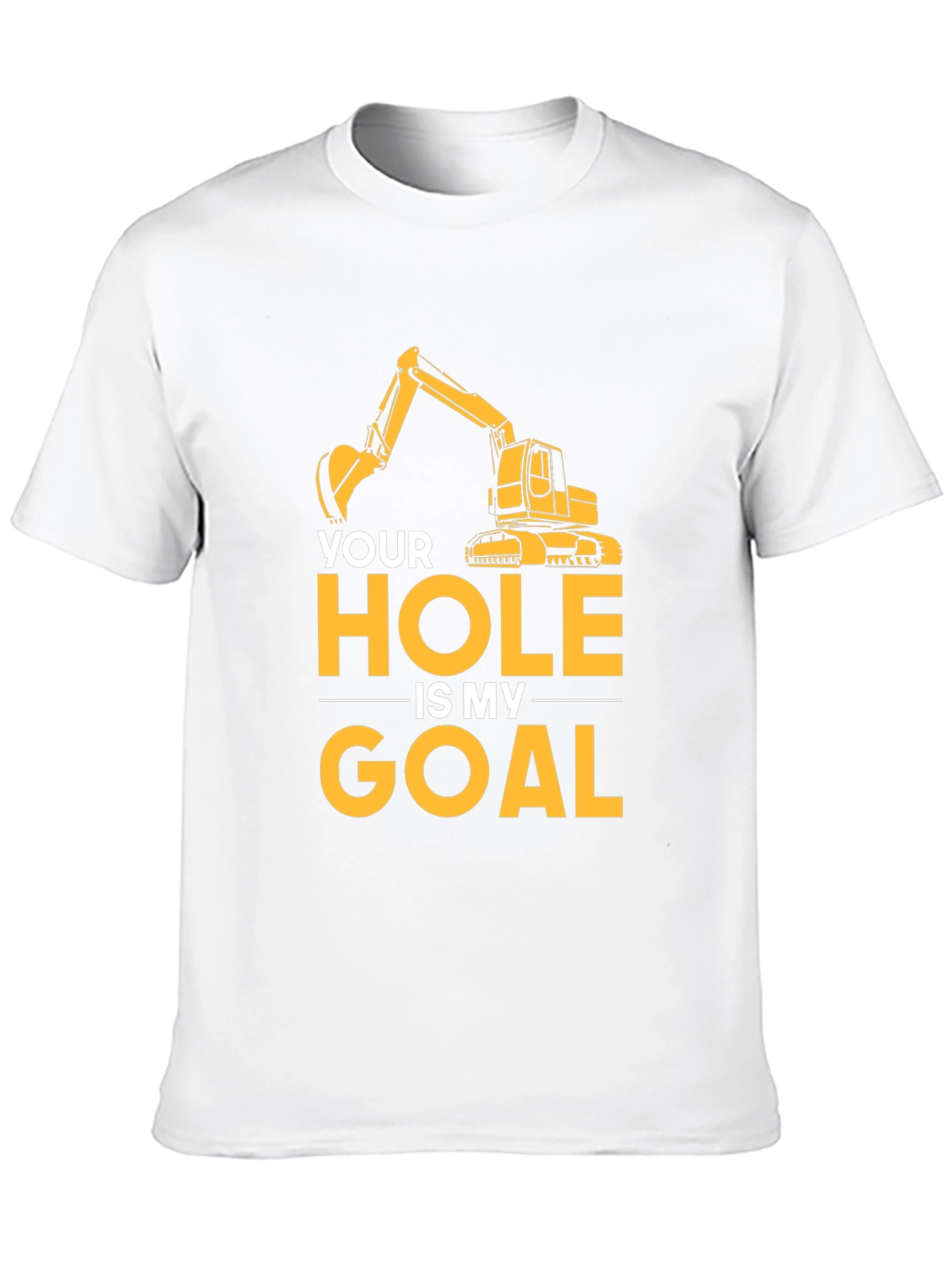 Your Hole Is My Goal Mens Black T-Shirt