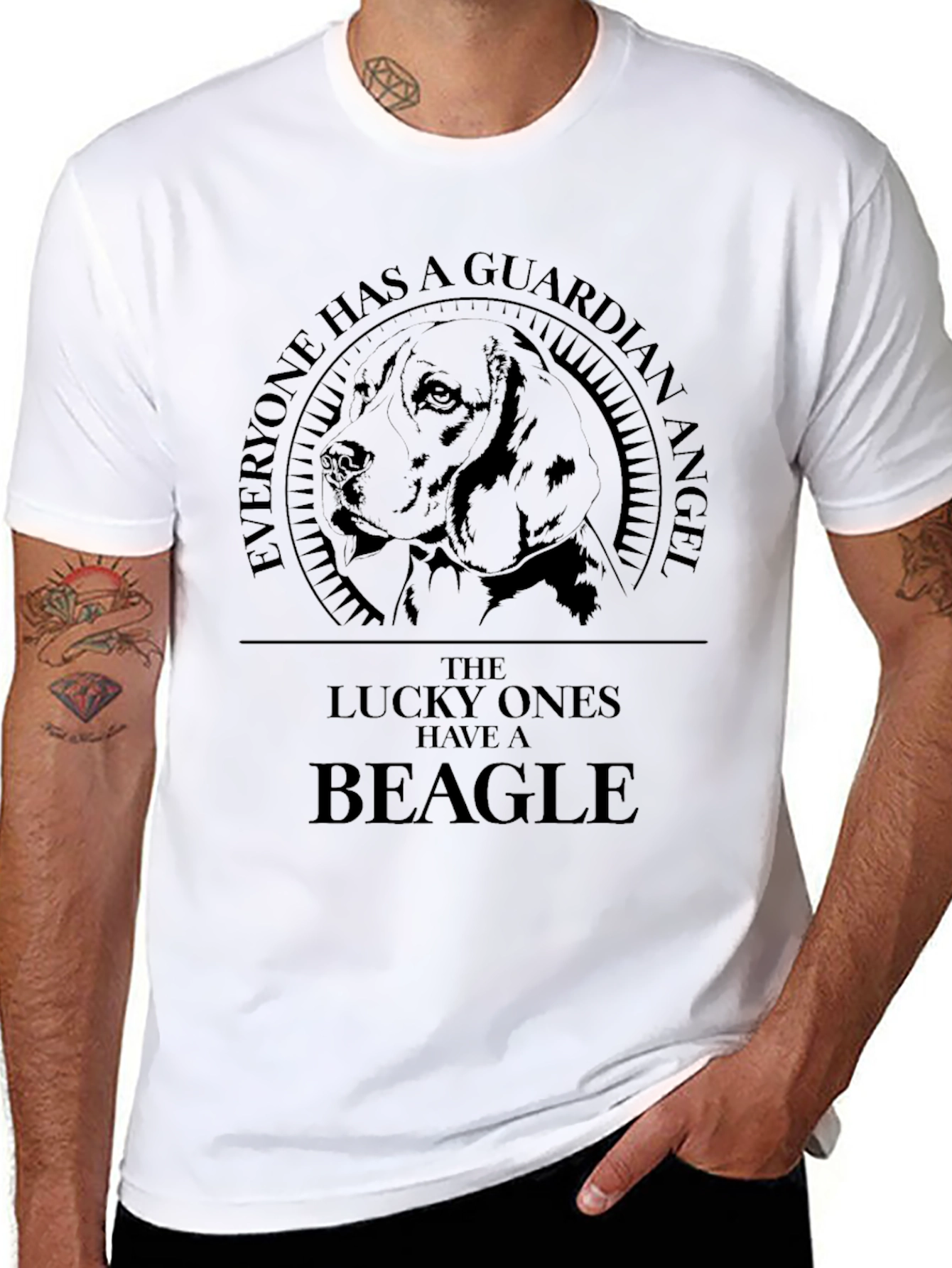 Guardian Angel Beagle T-Shirt
