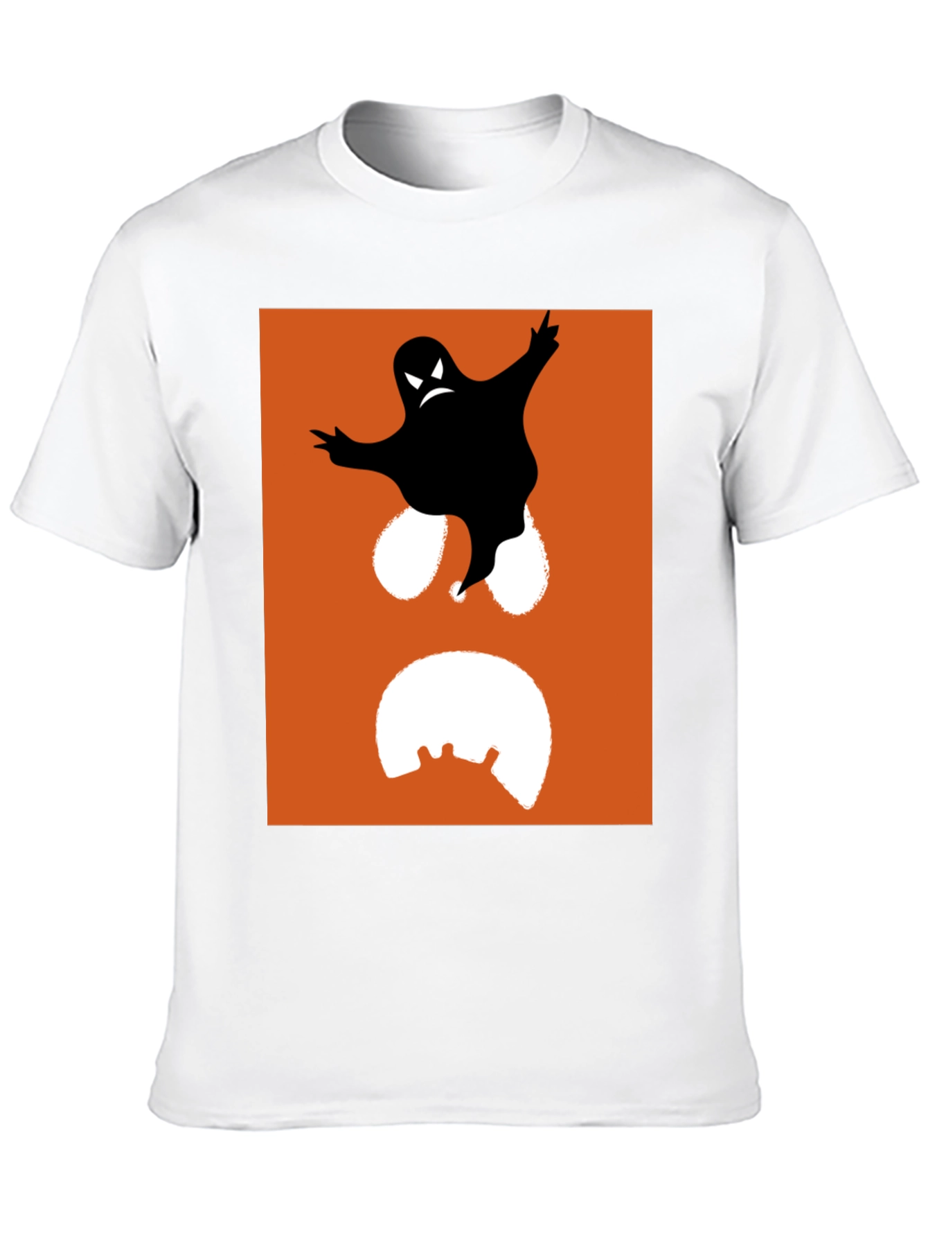 Spooky Ghost Graphic Tee - Halloween Fashion