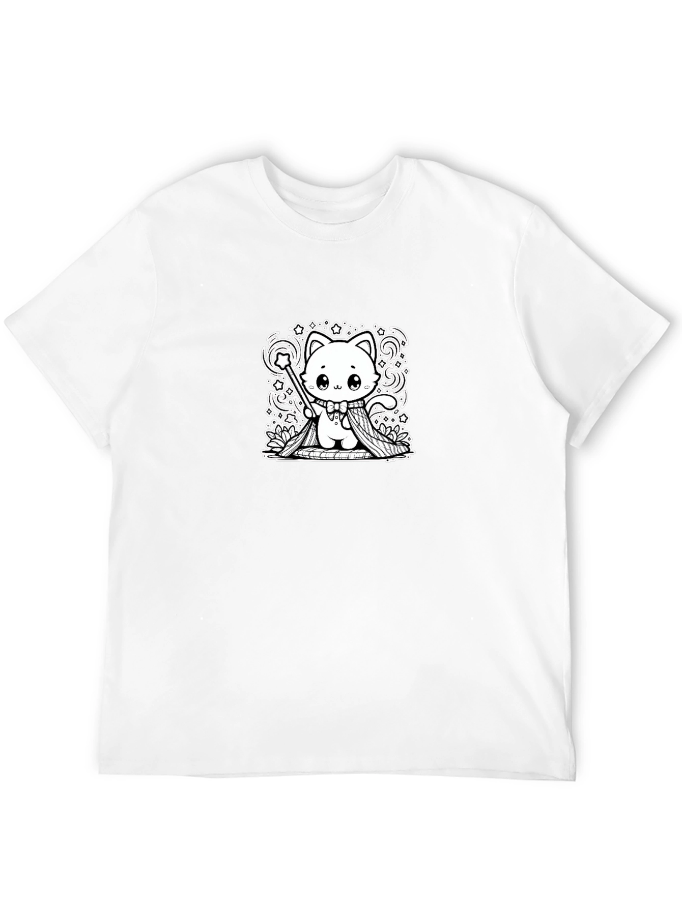 Magical Kitty T-Shirt - Whimsical Wizard Cat Design
