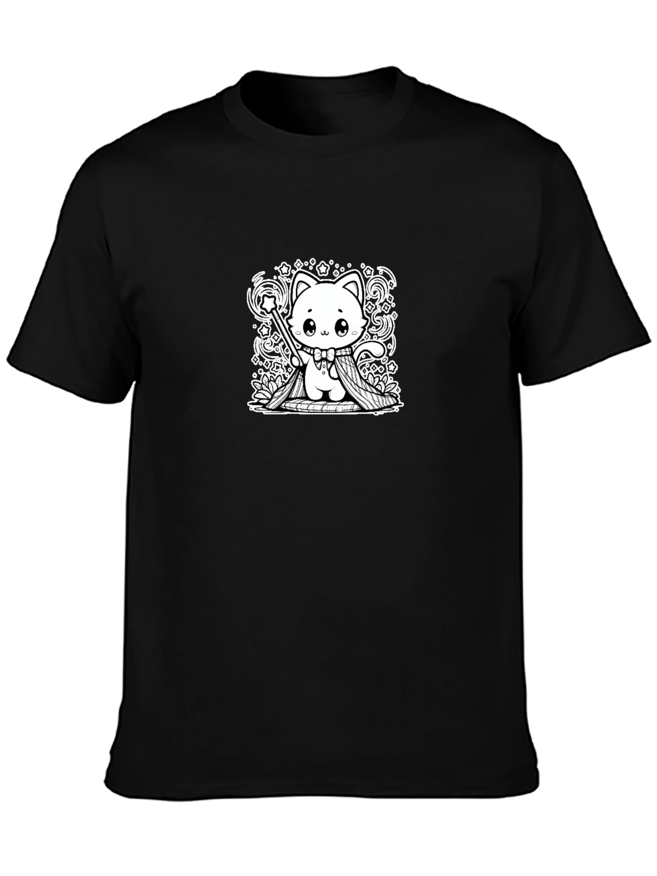Magical Kitty T-Shirt - Whimsical Wizard Cat Design