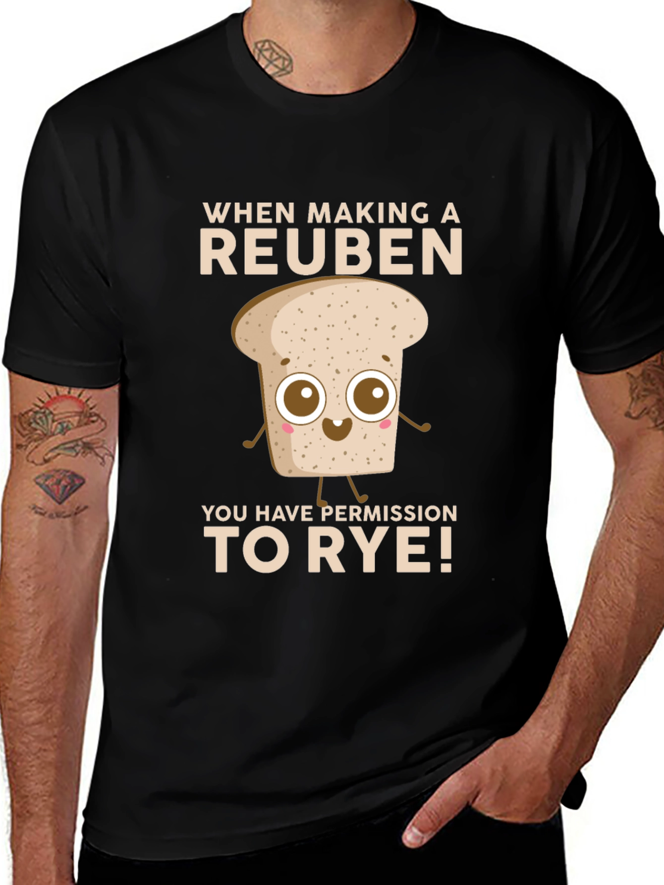 Reuben Sandwich Rye Bread Humor T-Shirt