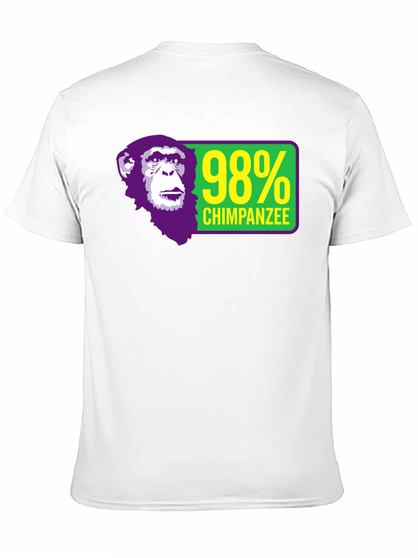 98% Chimpanzee Graphic T-Shirt - Black