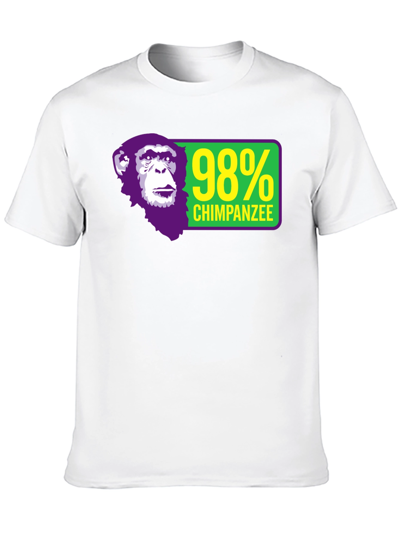 98% Chimpanzee Graphic T-Shirt - Black