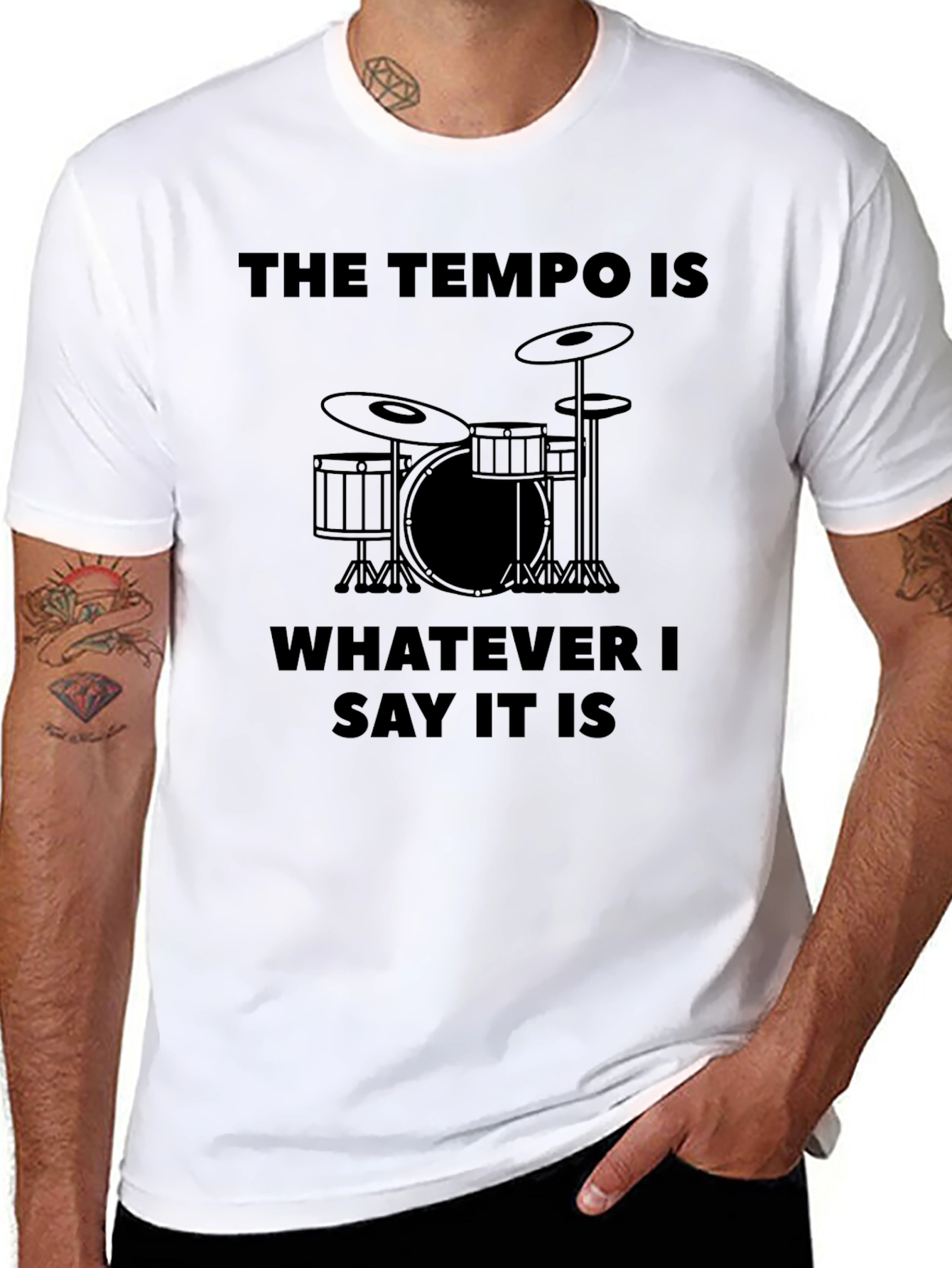 The Tempo Is Drummer T-Shirt