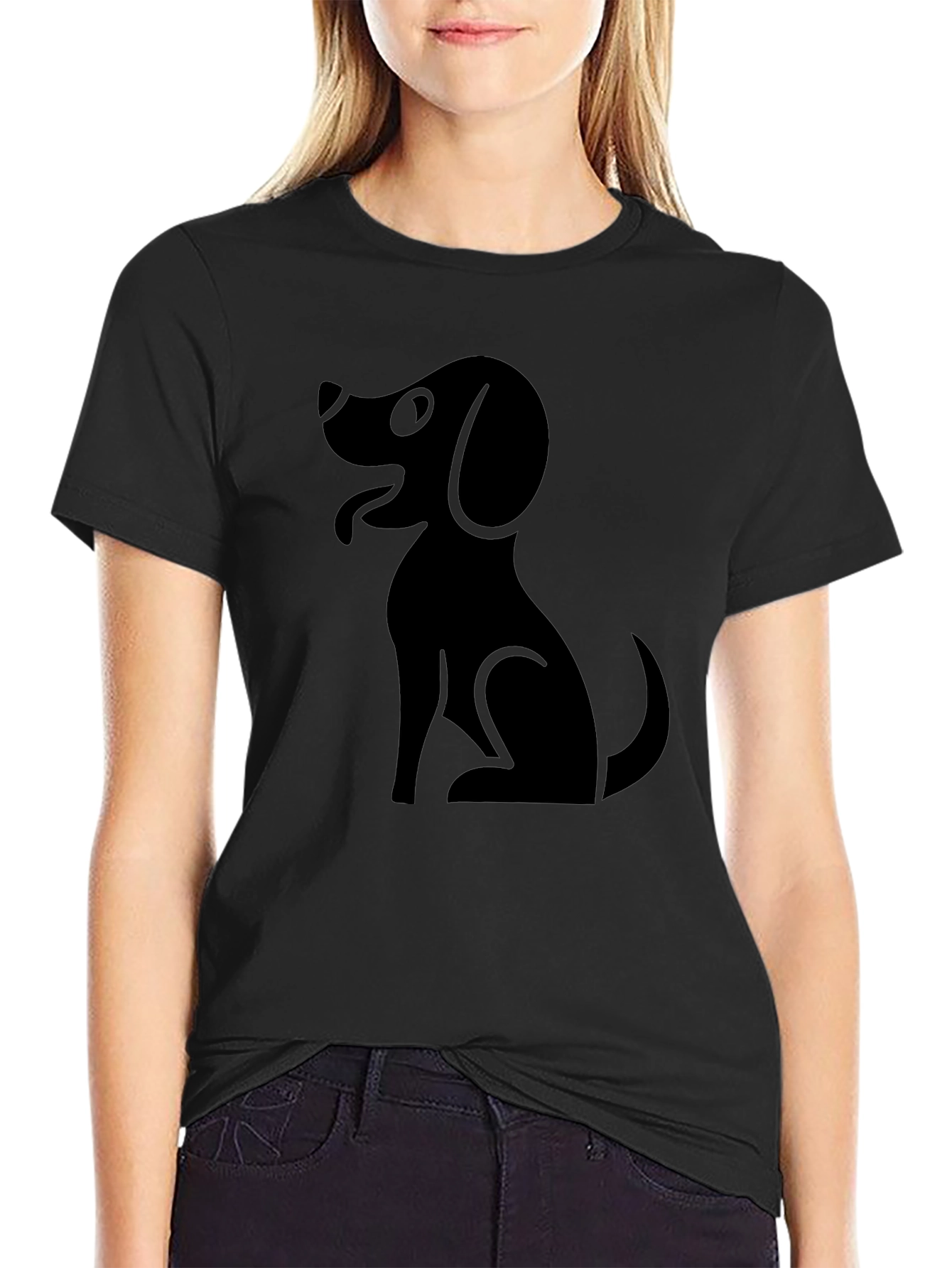 Black Dog Graphic Tee - Casual Comfort