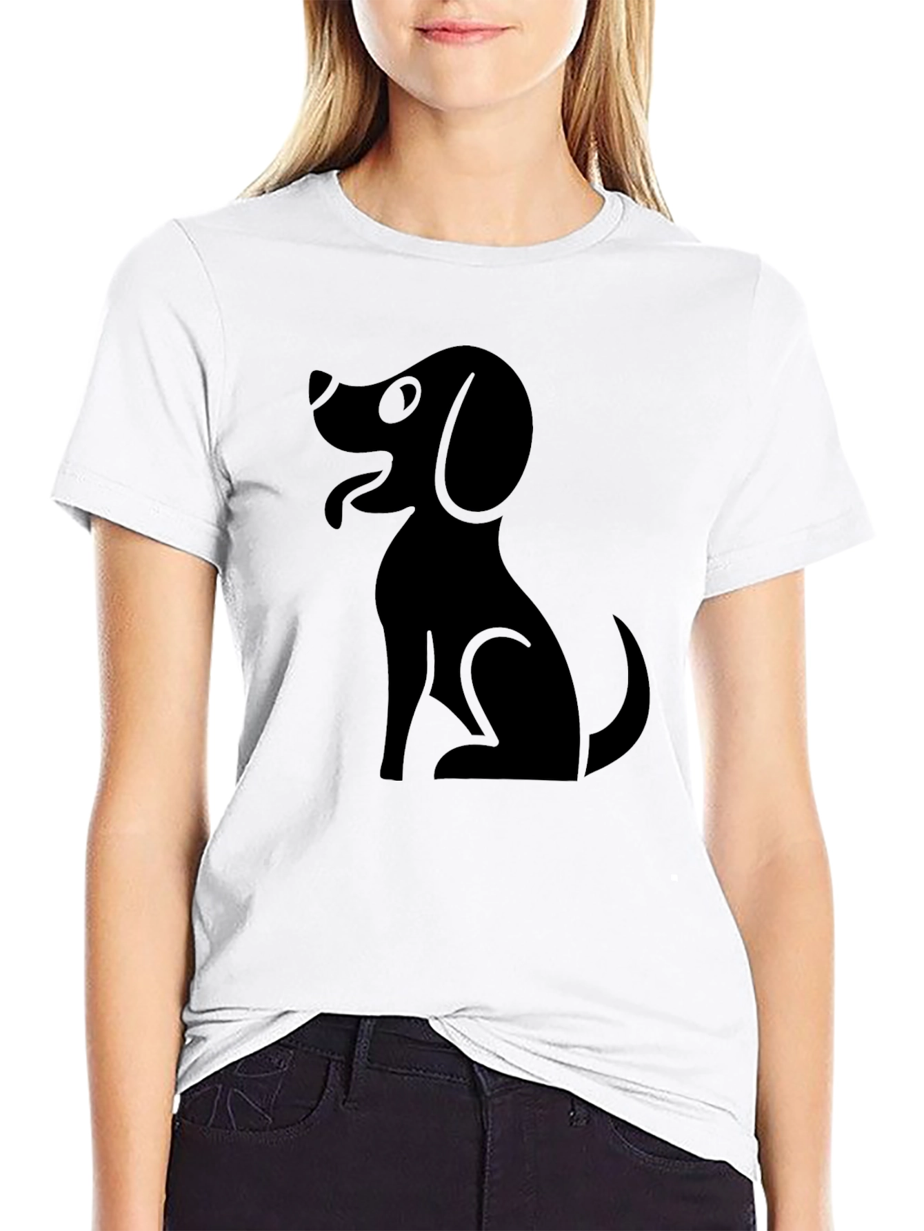 Black Dog Graphic Tee - Casual Comfort