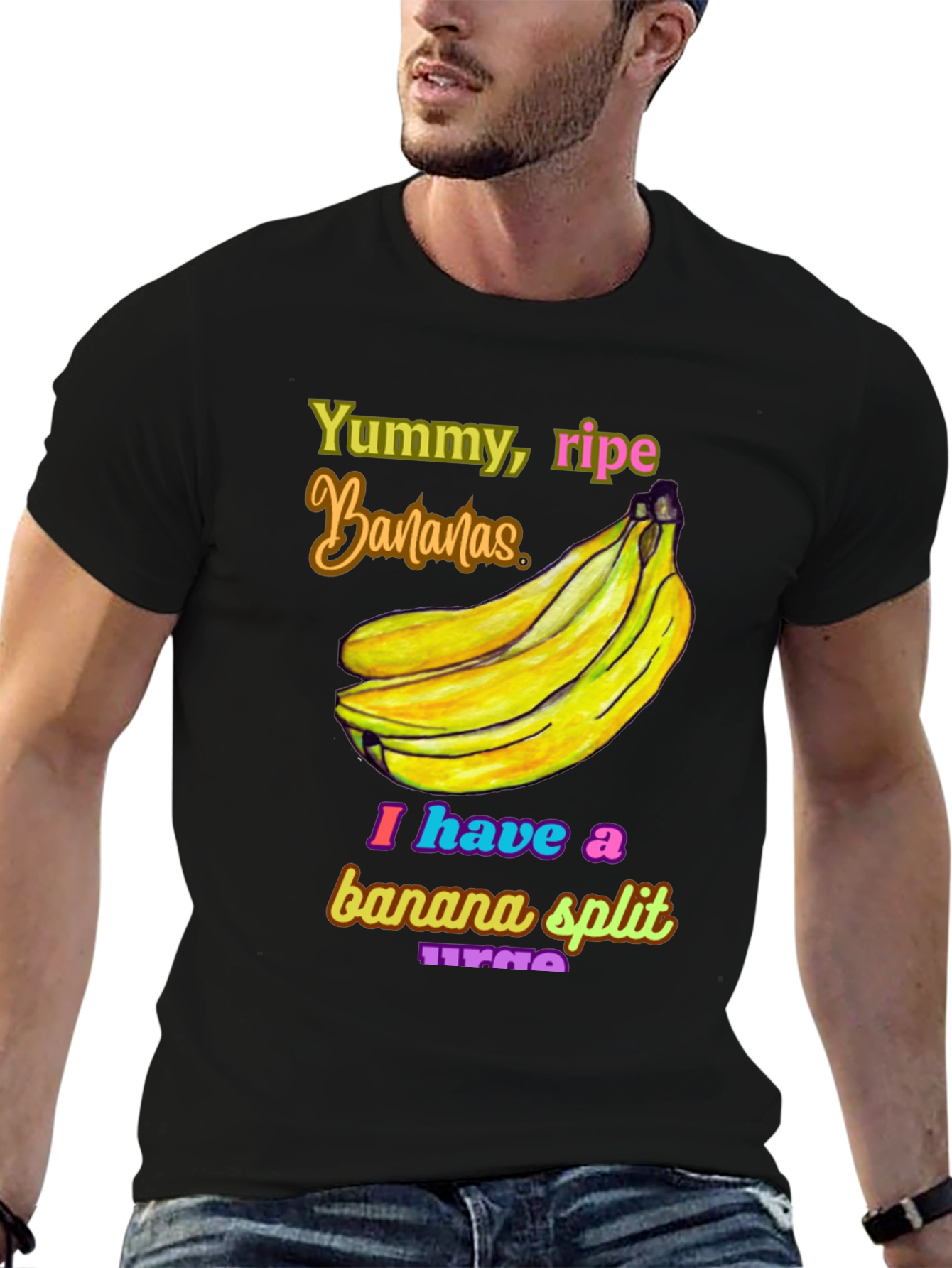 Banana Split Urge T-Shirt - Yummy Ripe Bananas