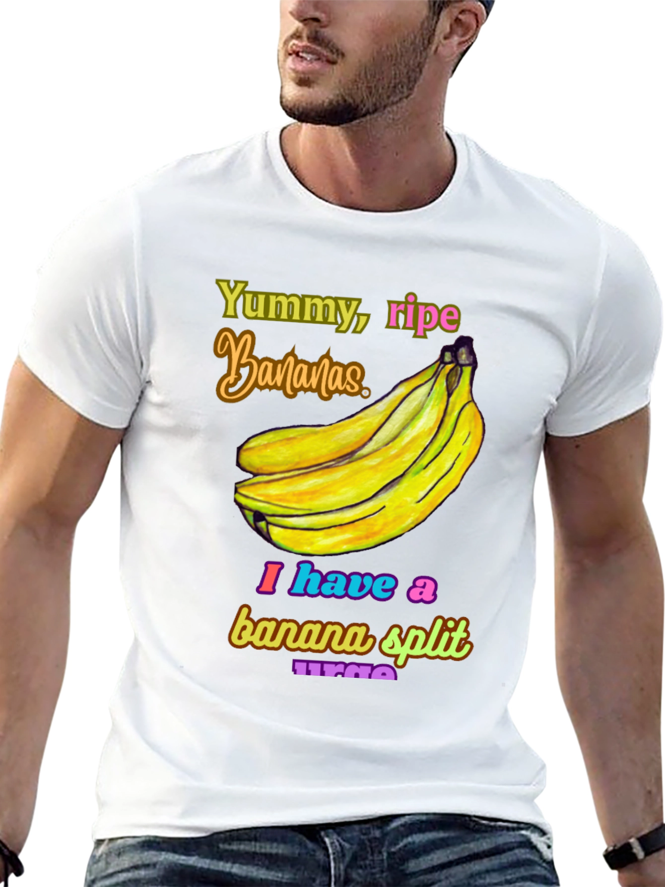 Banana Split Urge T-Shirt - Yummy Ripe Bananas