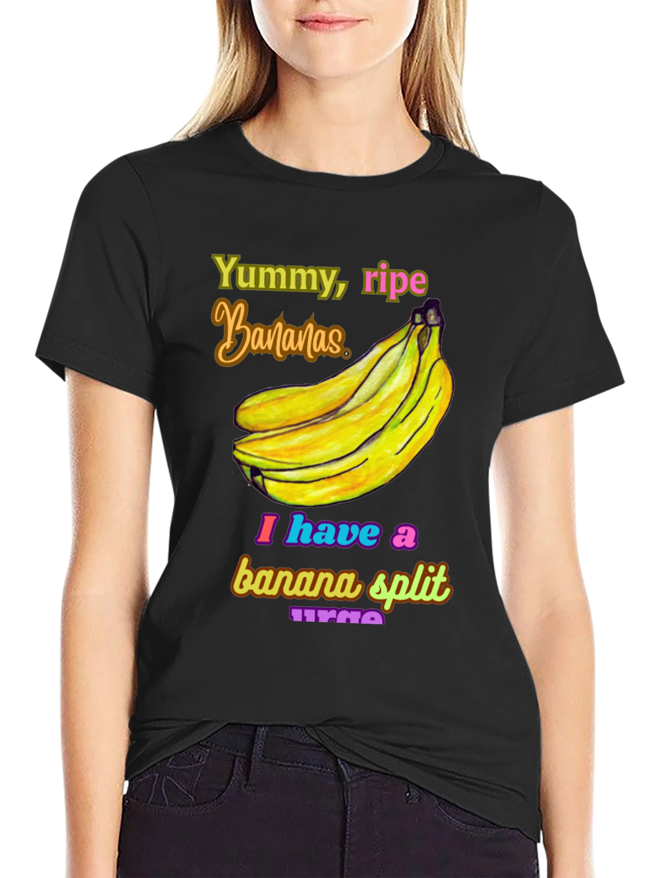 Banana Split Urge T-Shirt - Yummy Ripe Bananas