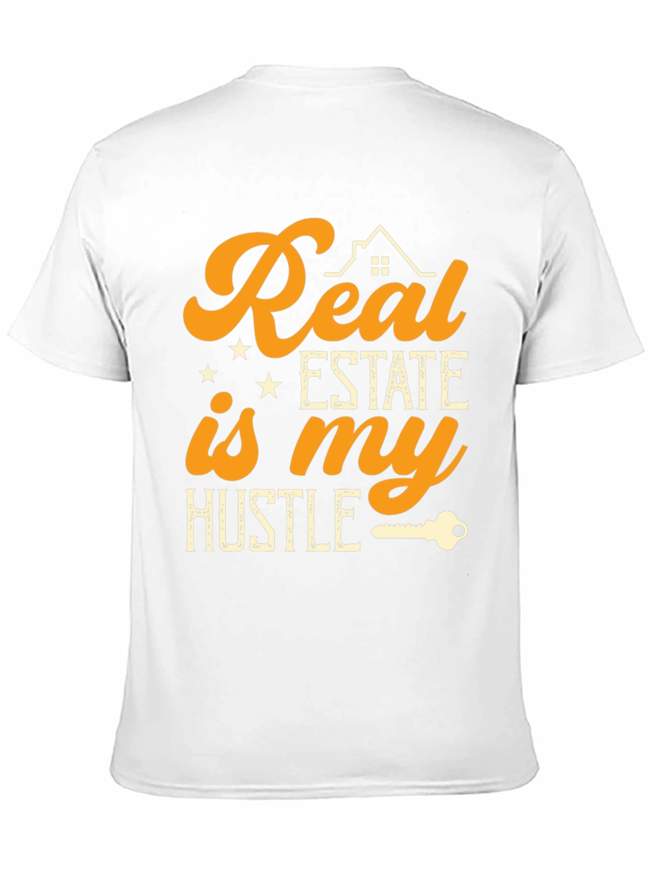 Real Estate Hustle Black Graphic Tee