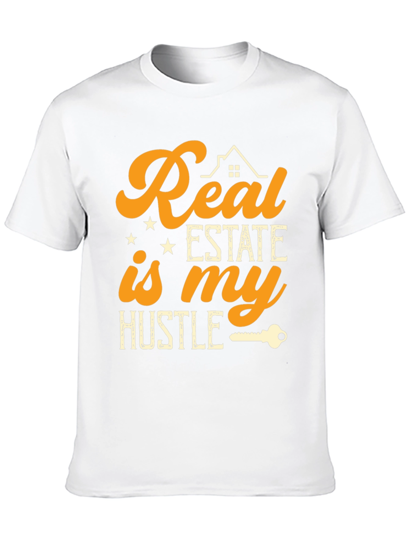 Real Estate Hustle Black Graphic Tee