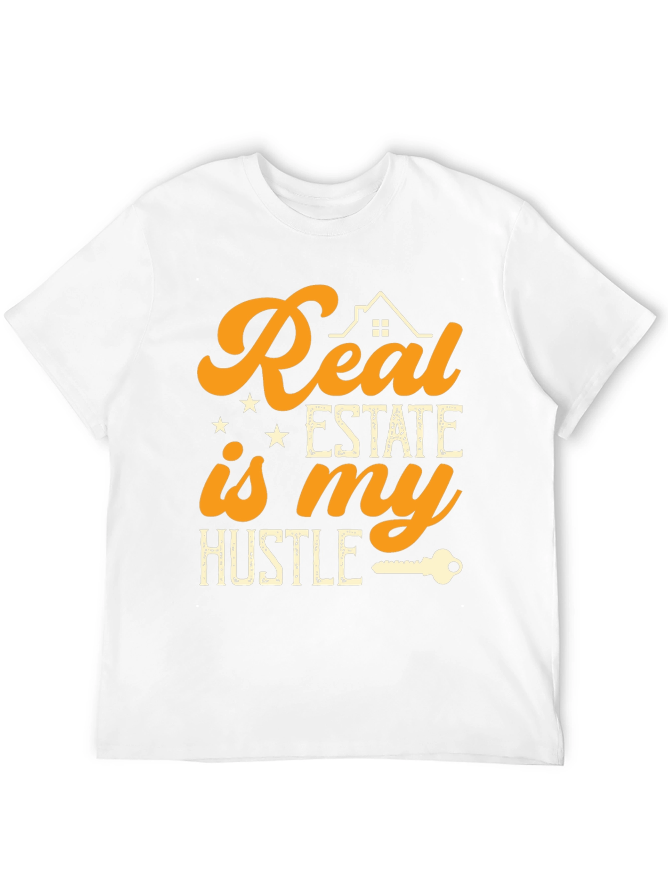Real Estate Hustle Black Graphic Tee