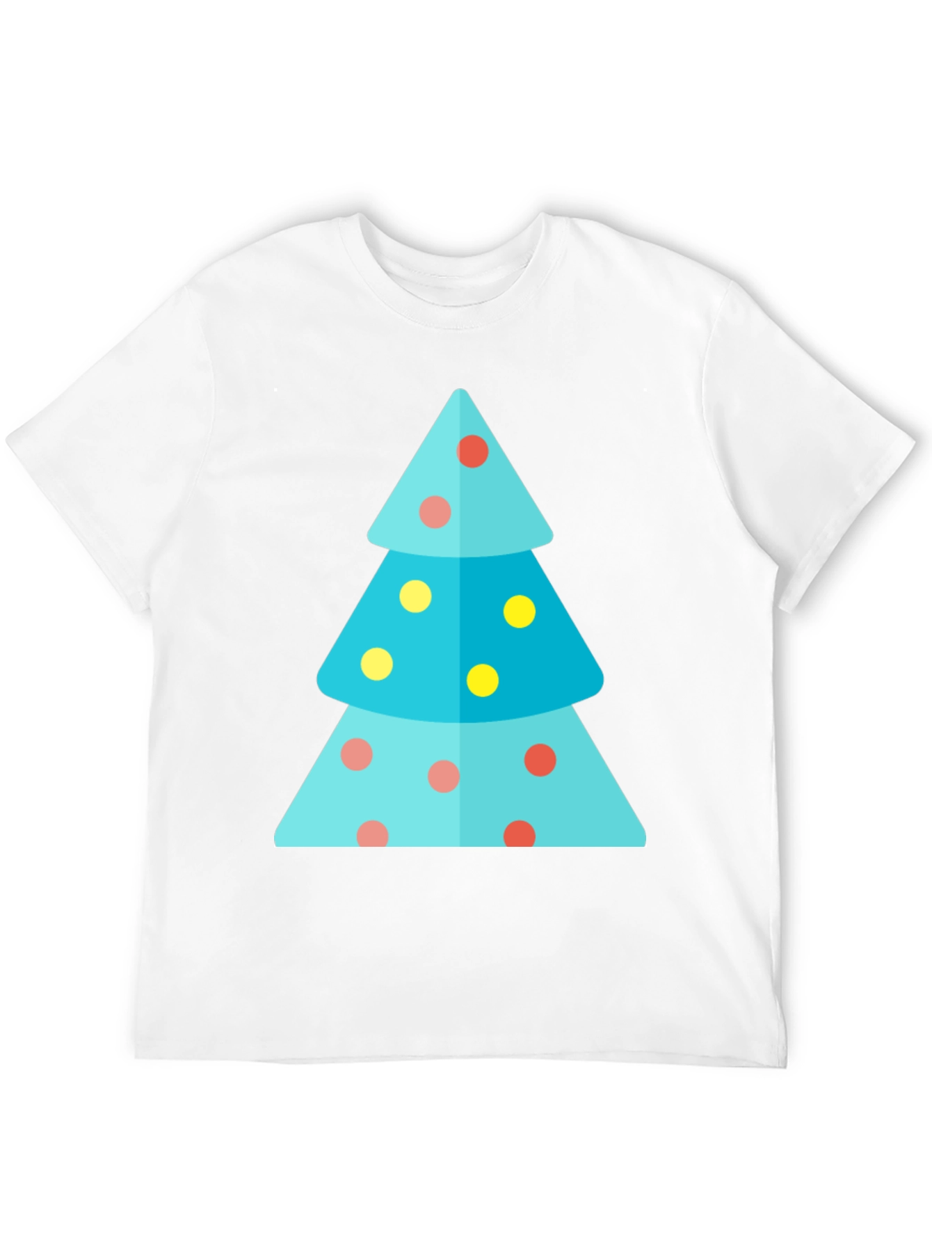 Festive Christmas Tree Graphic Tee - Holiday Apparel