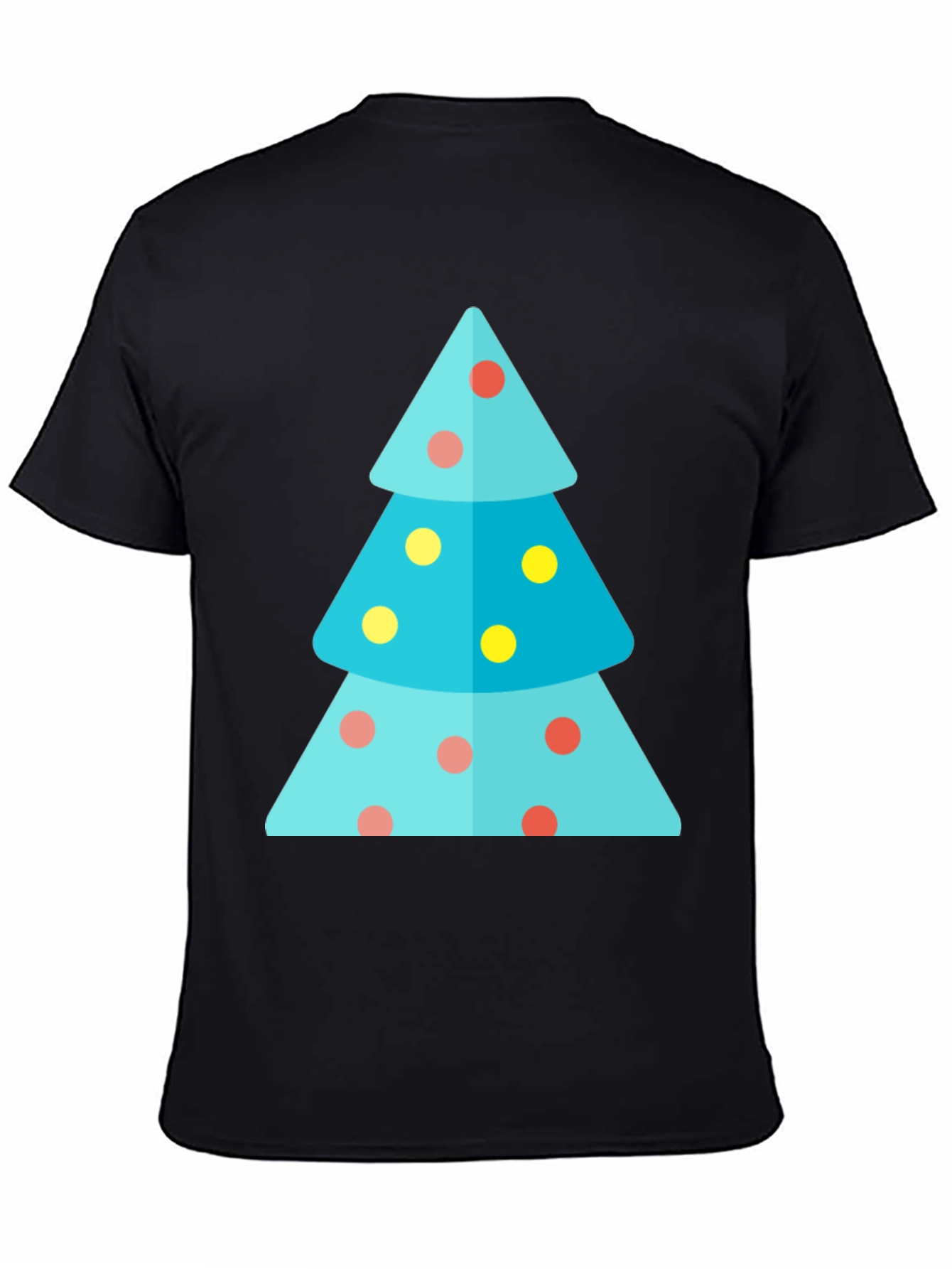 Festive Christmas Tree Graphic Tee - Holiday Apparel