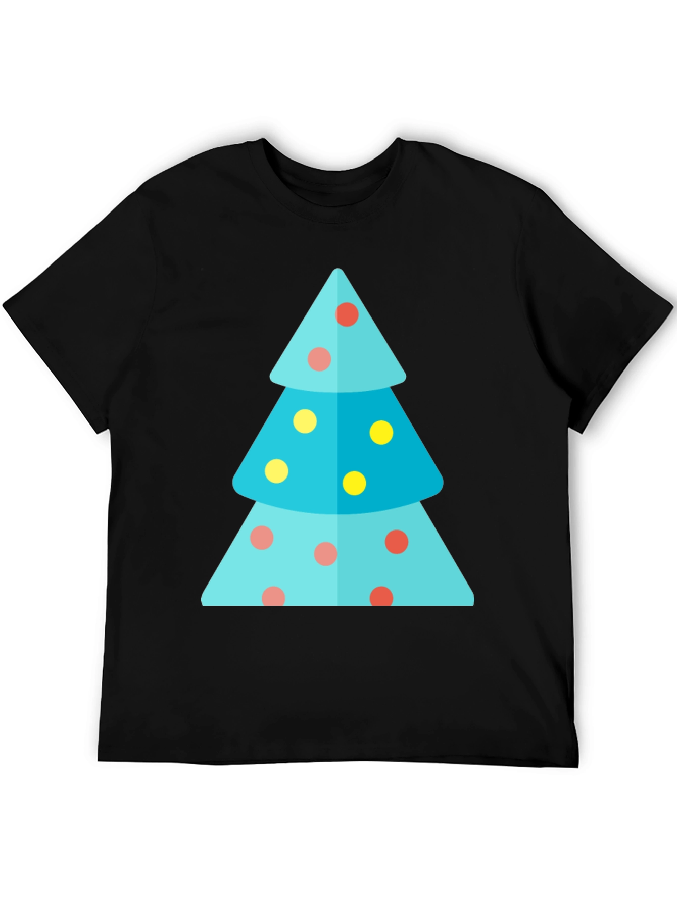 Festive Christmas Tree Graphic Tee - Holiday Apparel