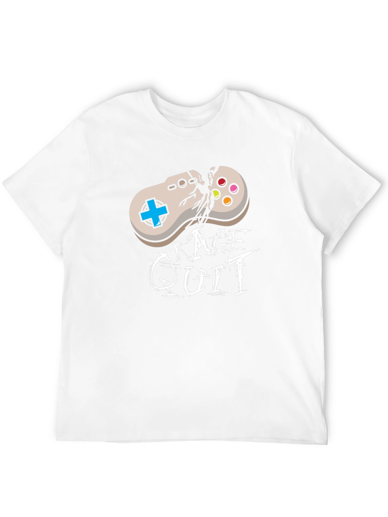 Rage Quit Controller Graphic Black T-Shirt