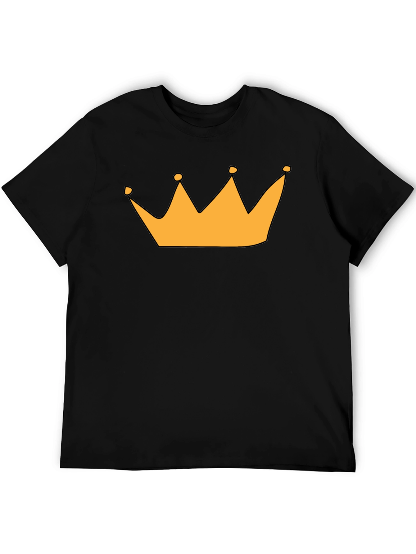 Crown Graphic Tee - Black Short Sleeve