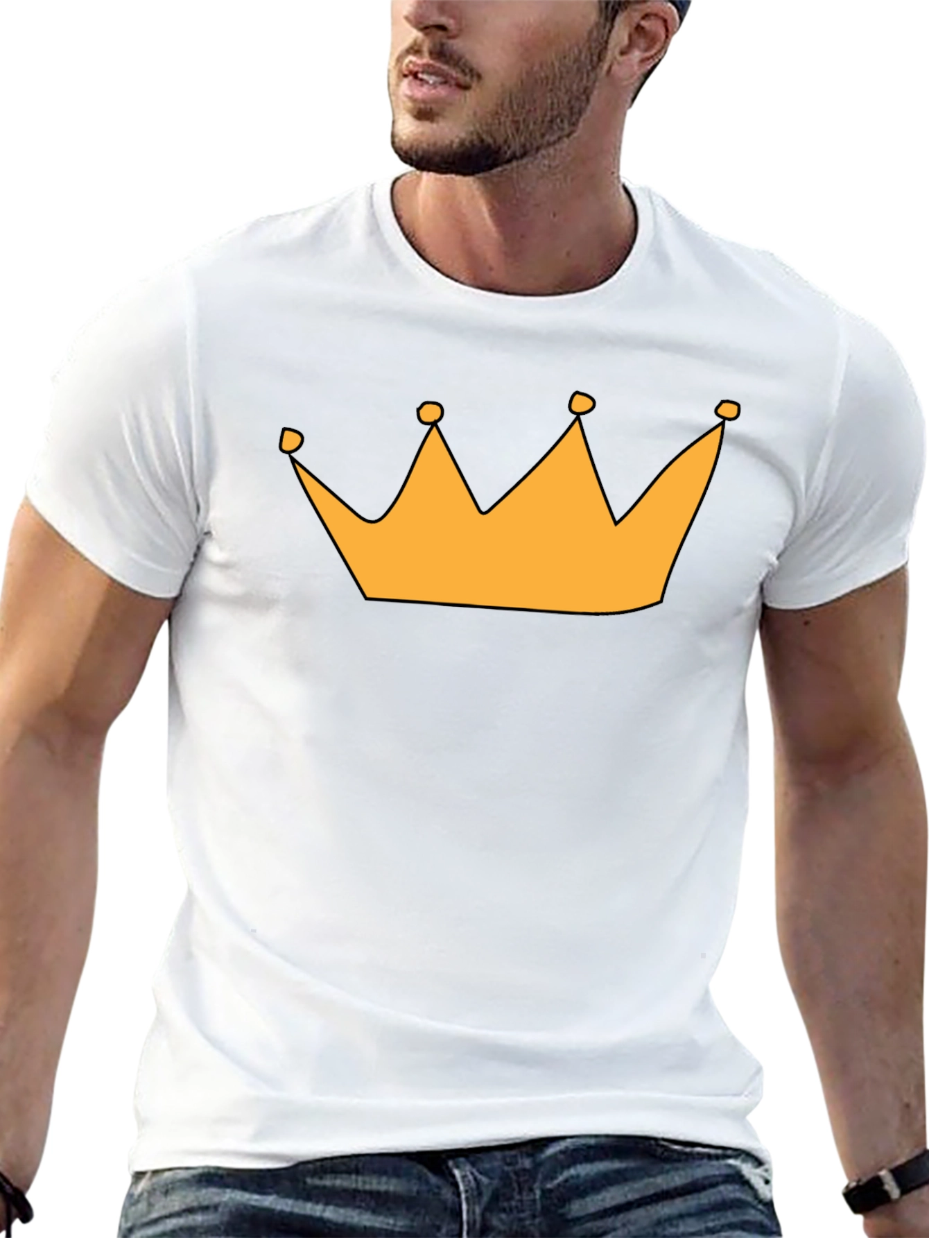 Crown Graphic Tee - Black Short Sleeve