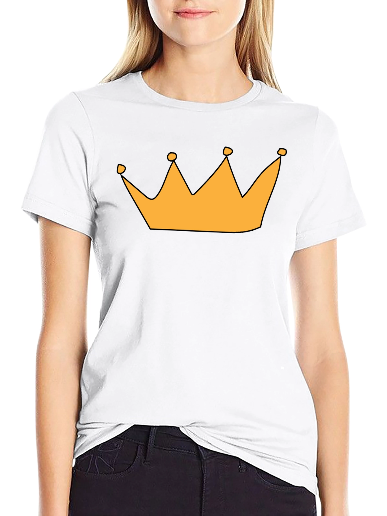 Crown Graphic Tee - Black Short Sleeve
