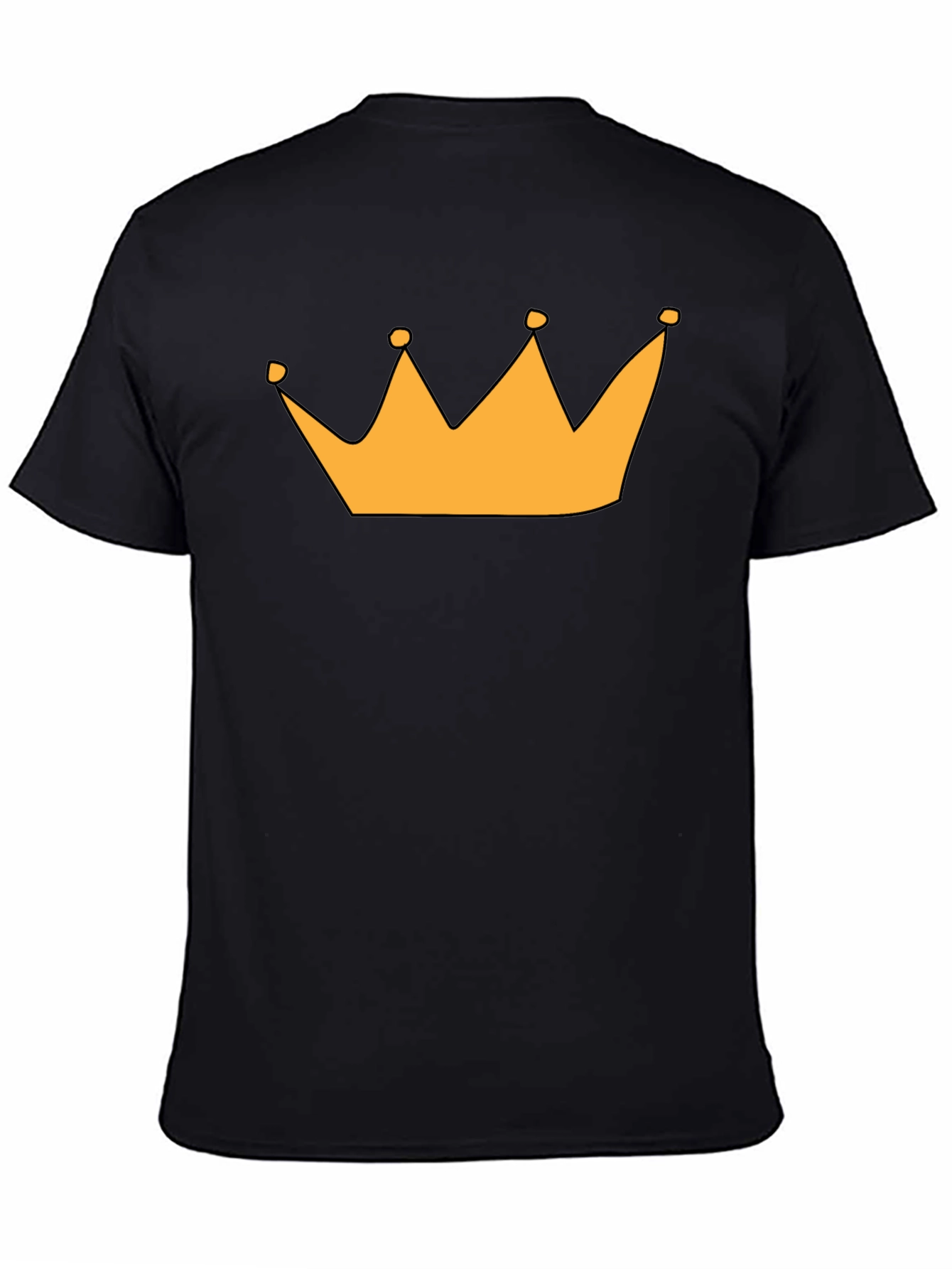 Crown Graphic Tee - Black Short Sleeve