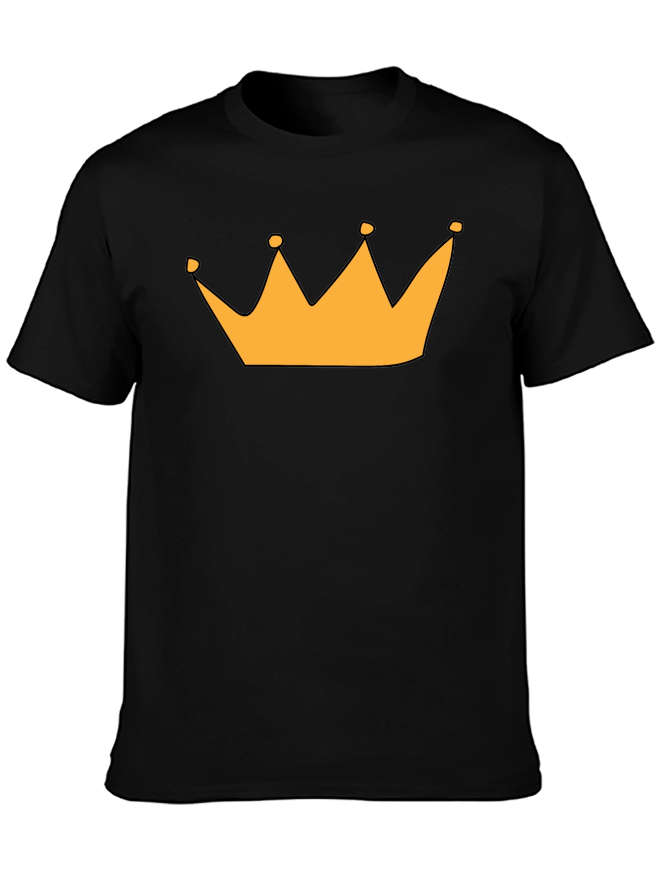 Crown Graphic Tee - Black Short Sleeve