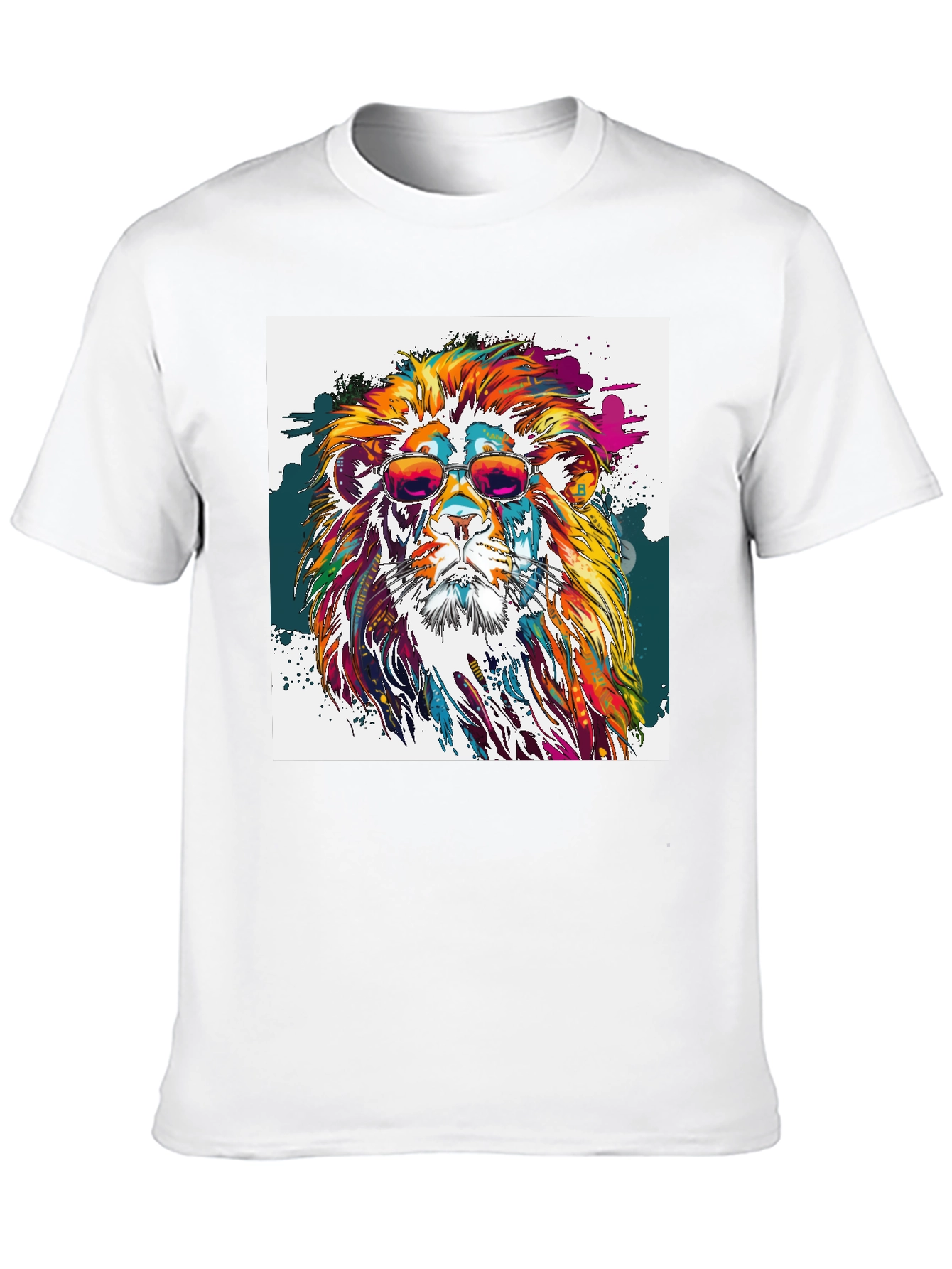 Cool Lion Graphic Tee - Mens Black T-Shirt