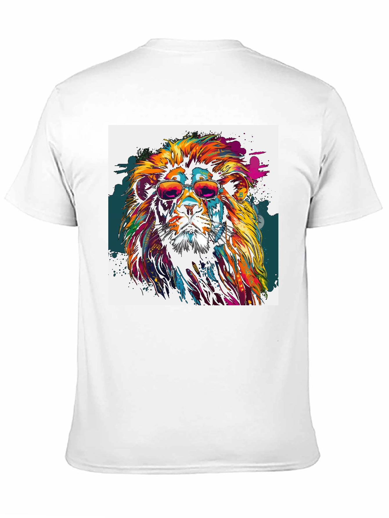 Cool Lion Graphic Tee - Mens Black T-Shirt