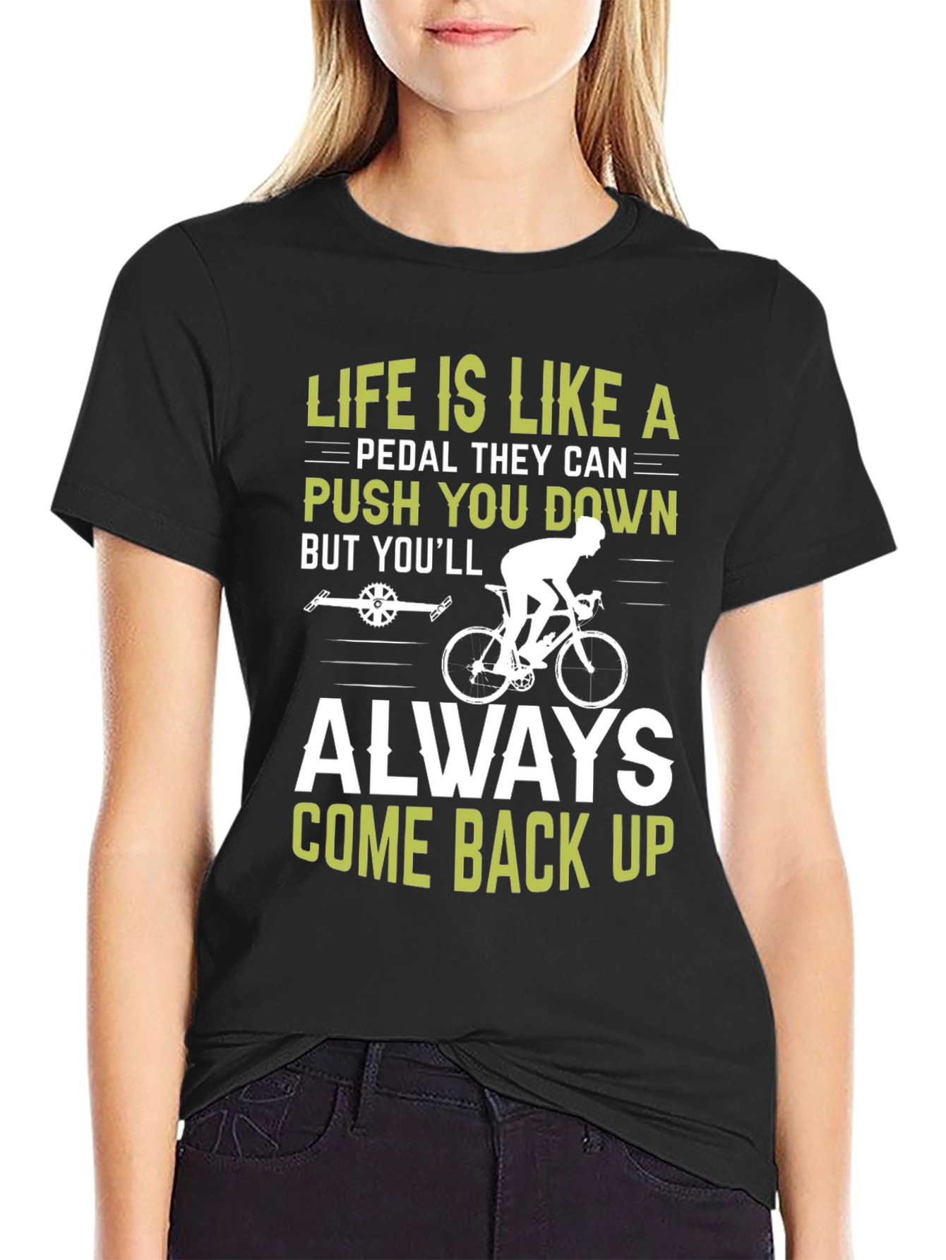 Life Is Like A Pedal T-Shirt Cycling Motivational Tee