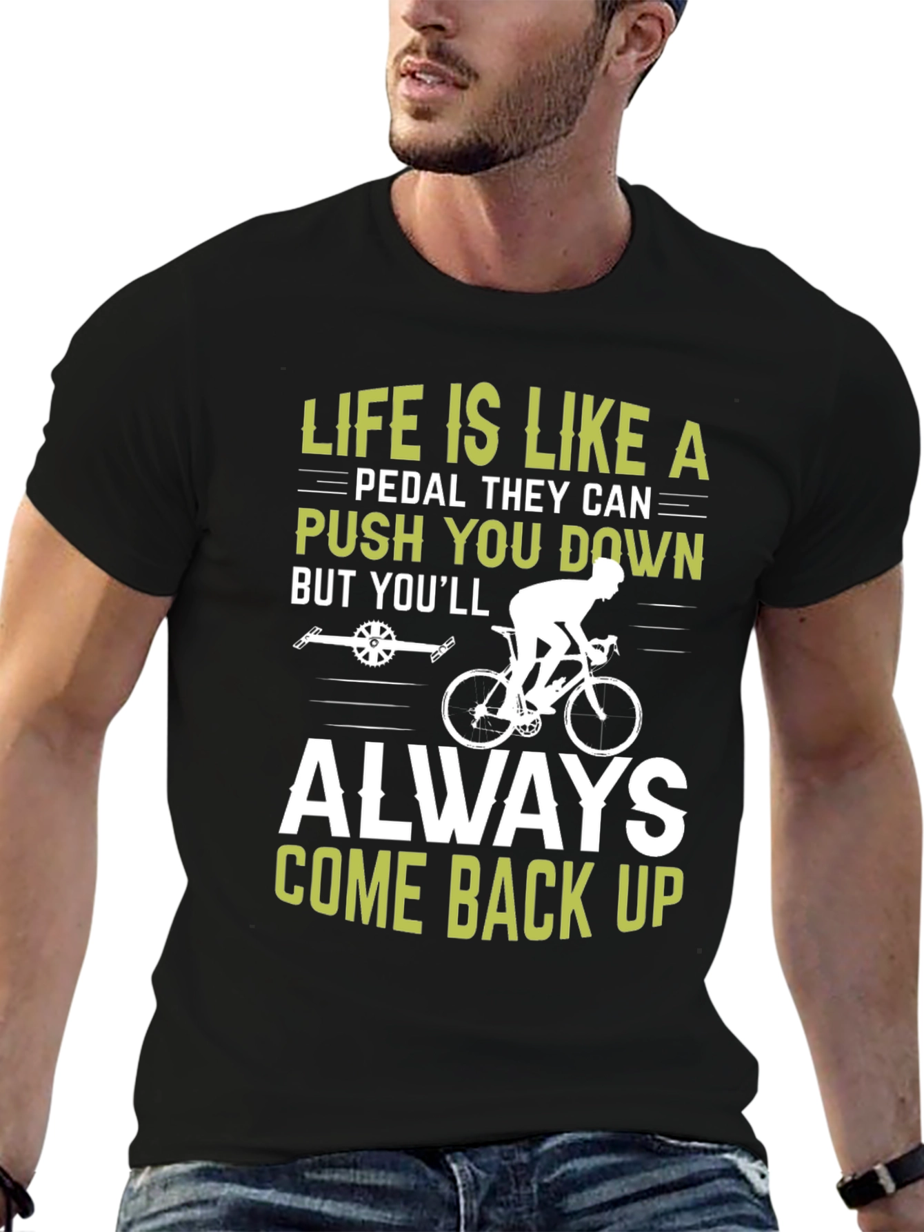 Life Is Like A Pedal T-Shirt Cycling Motivational Tee