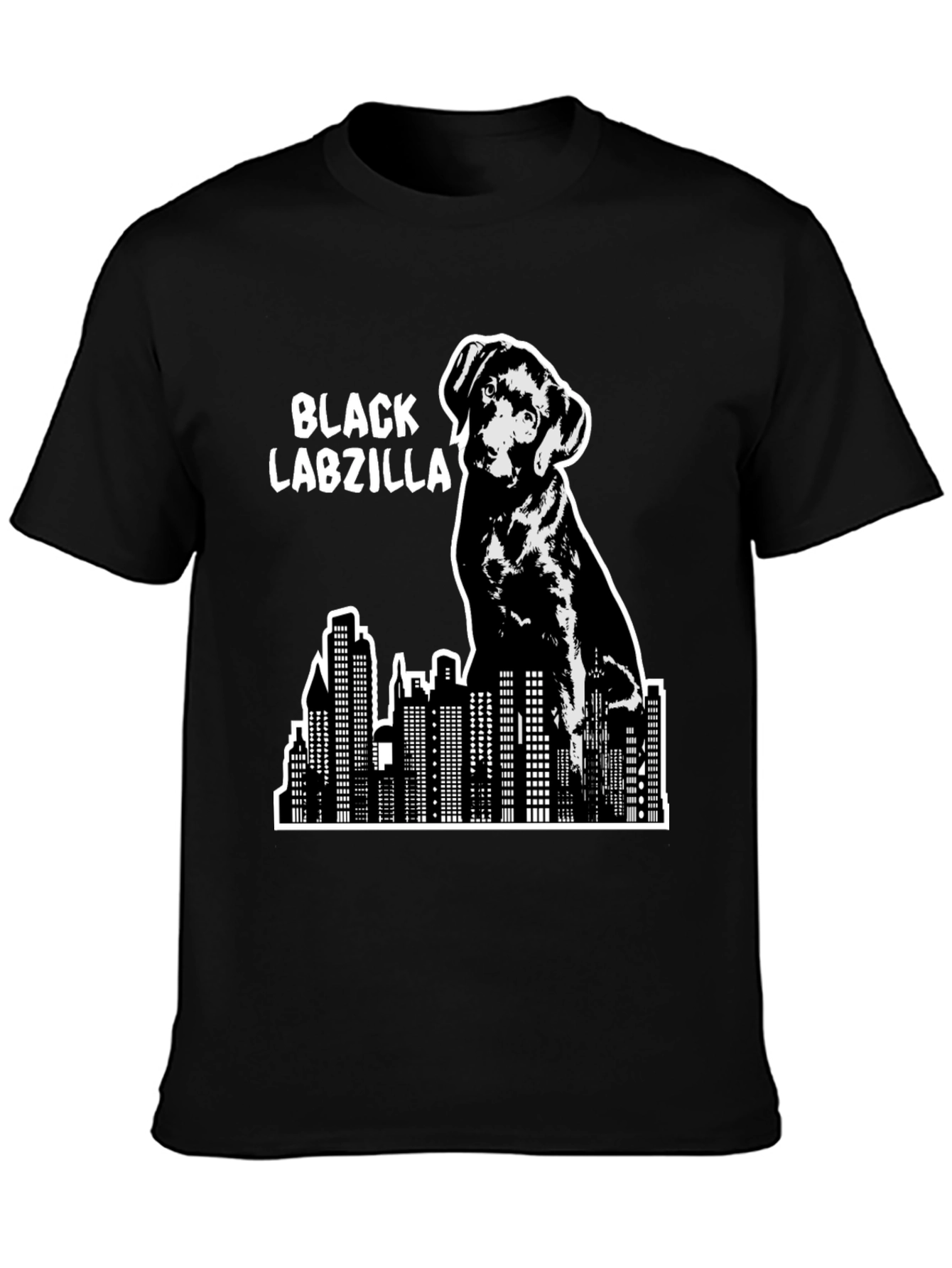 Black Labzilla T-Shirt - Dog Lover Apparel