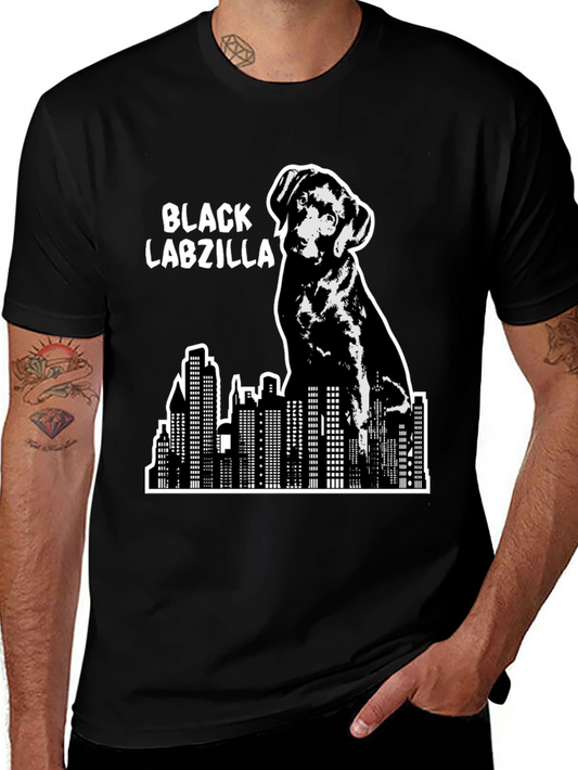 Black Labzilla T-Shirt - Dog Lover Apparel