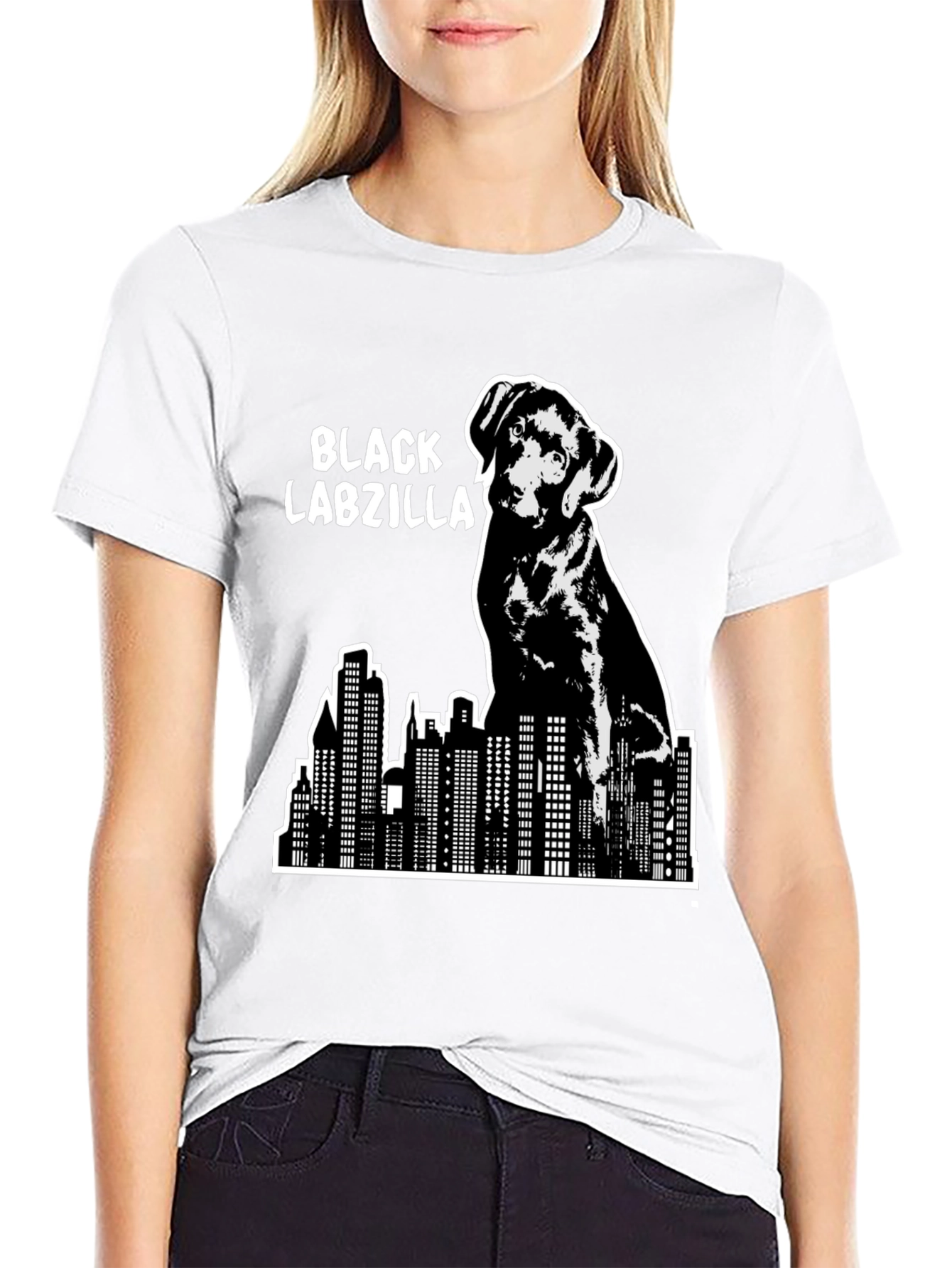 Black Labzilla T-Shirt - Dog Lover Apparel