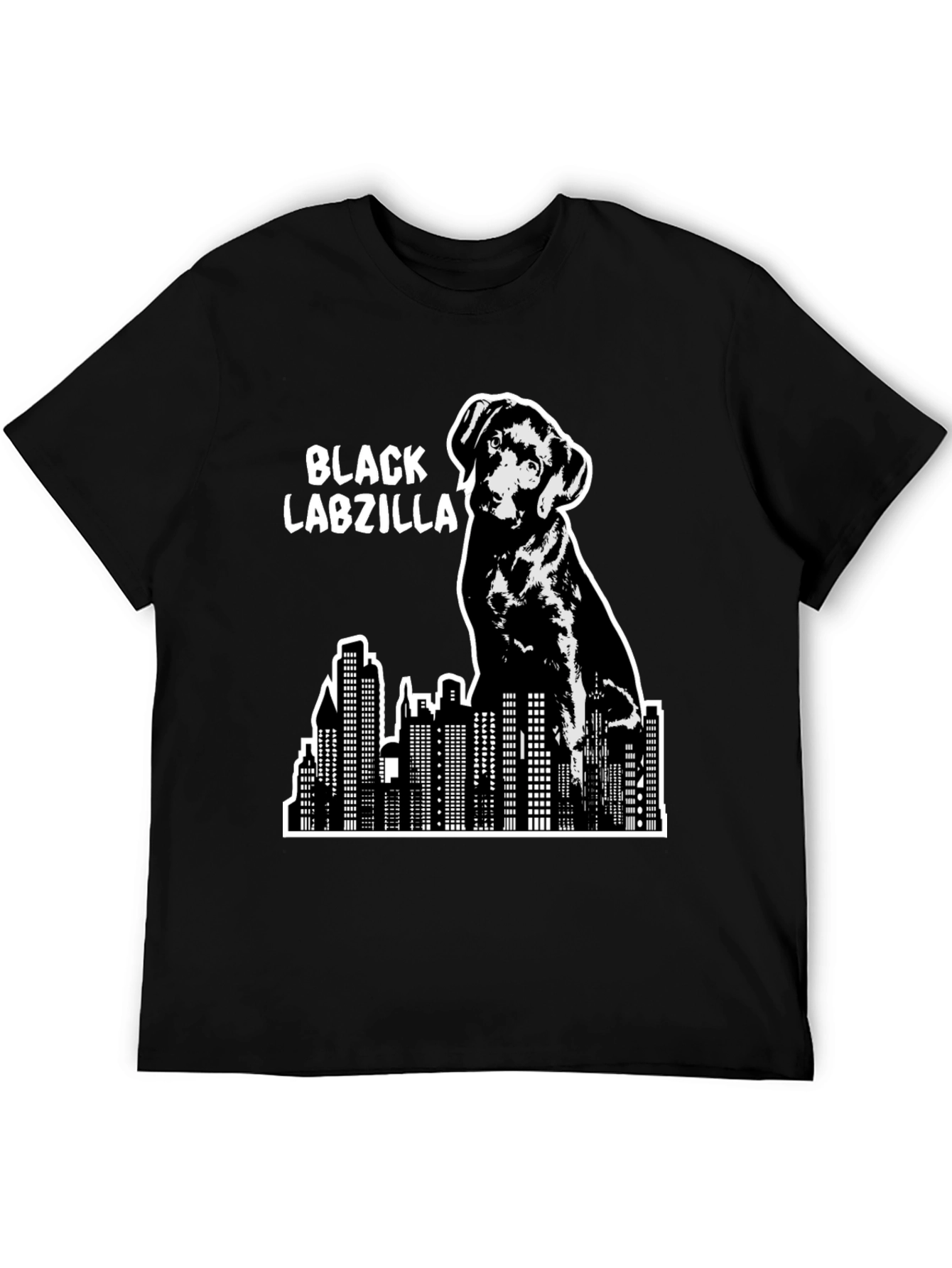 Black Labzilla T-Shirt - Dog Lover Apparel