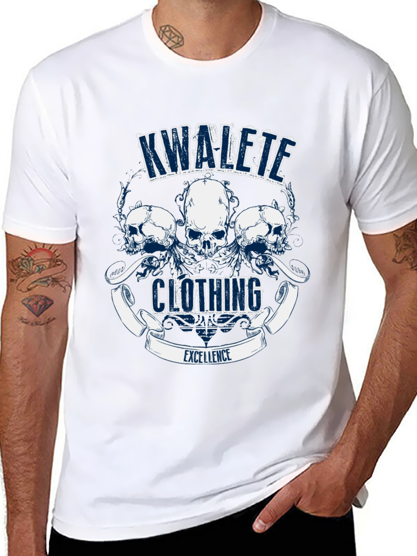 Kwalete Clothing Skull Graphic T-Shirt