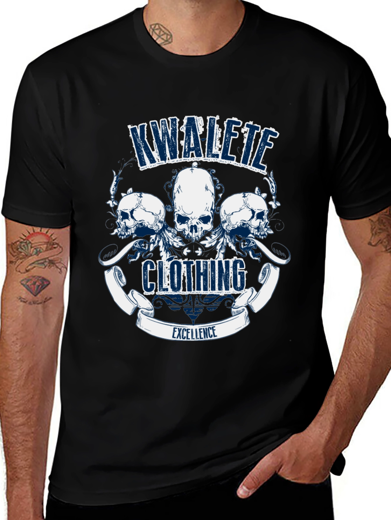Kwalete Clothing Skull Graphic T-Shirt
