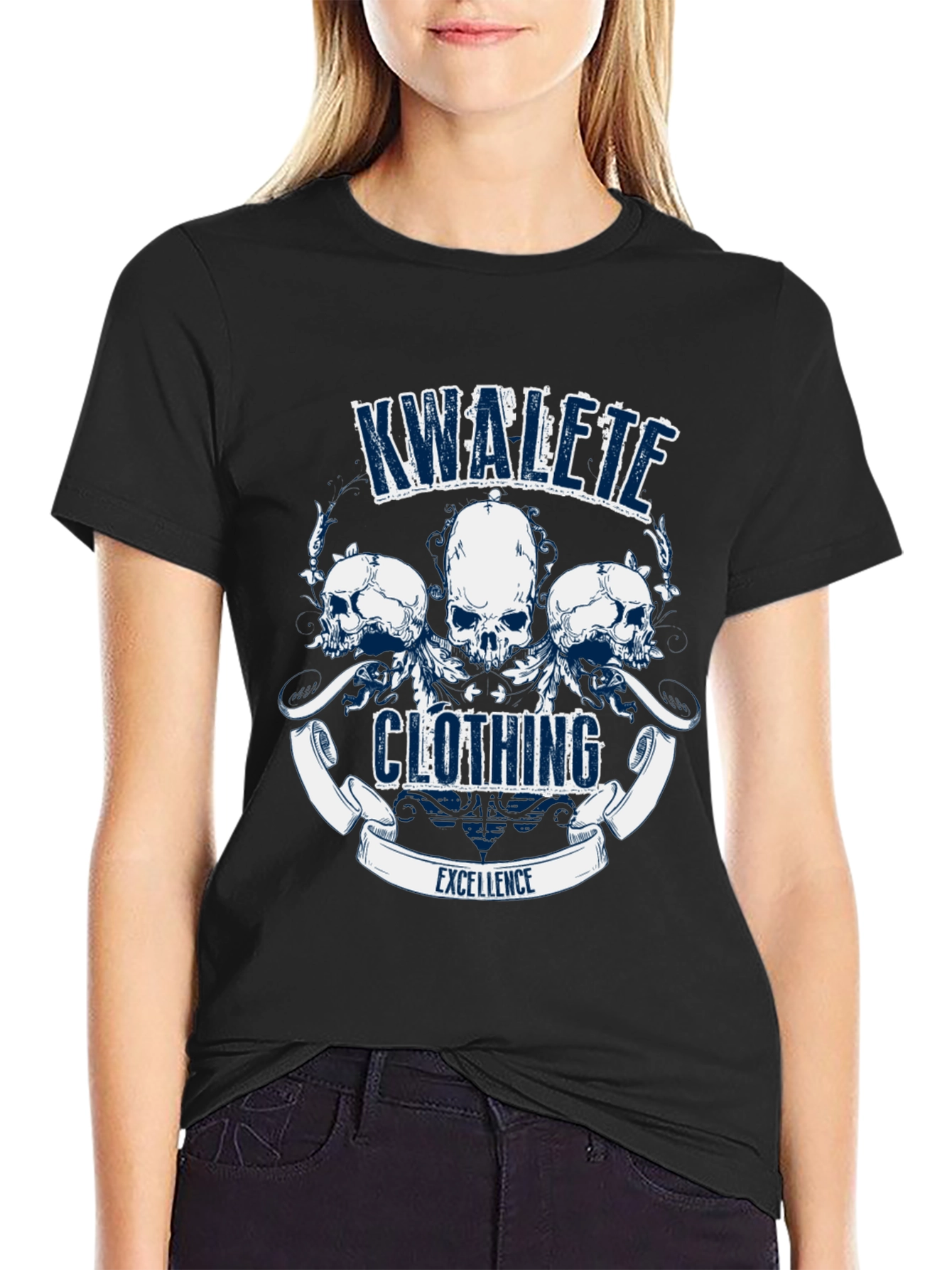 Kwalete Clothing Skull Graphic T-Shirt